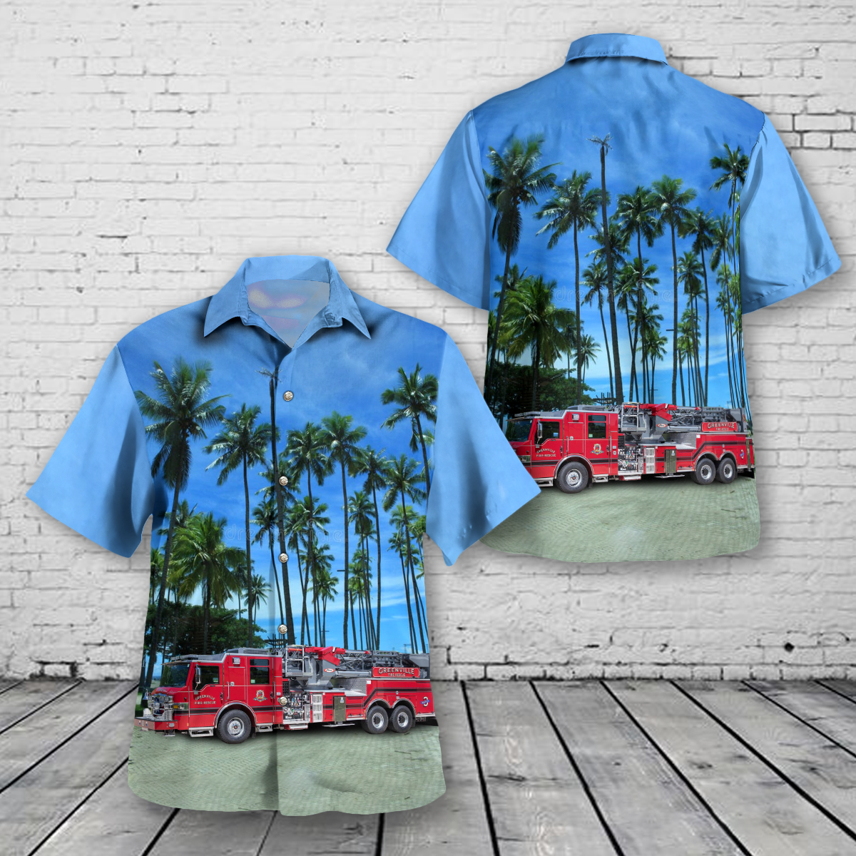 Greenville, Texas, Greenville Fire Department Hawaiian Shirt