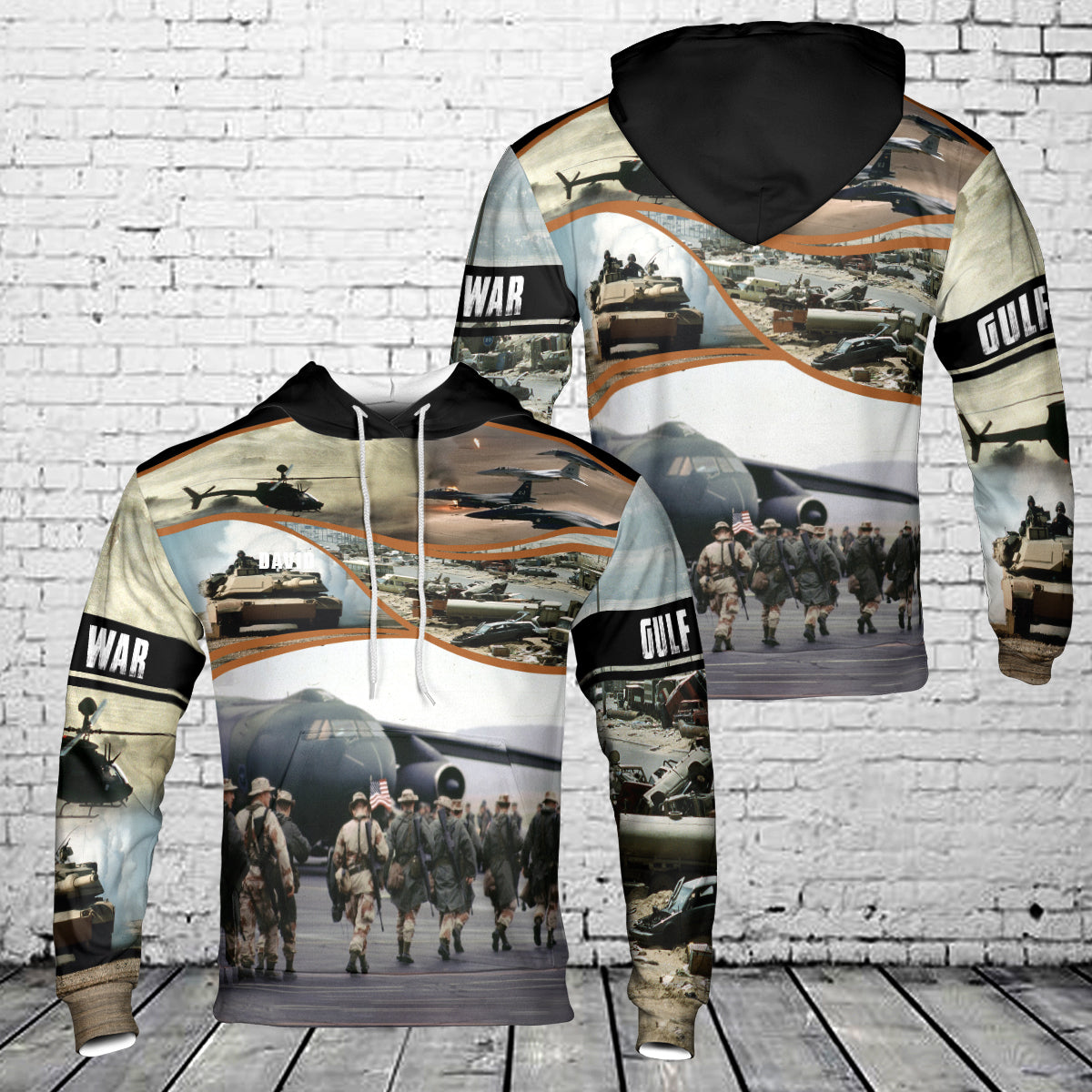 gears of war hoodie Gulf War Hoodie 3D – Merch Gears
