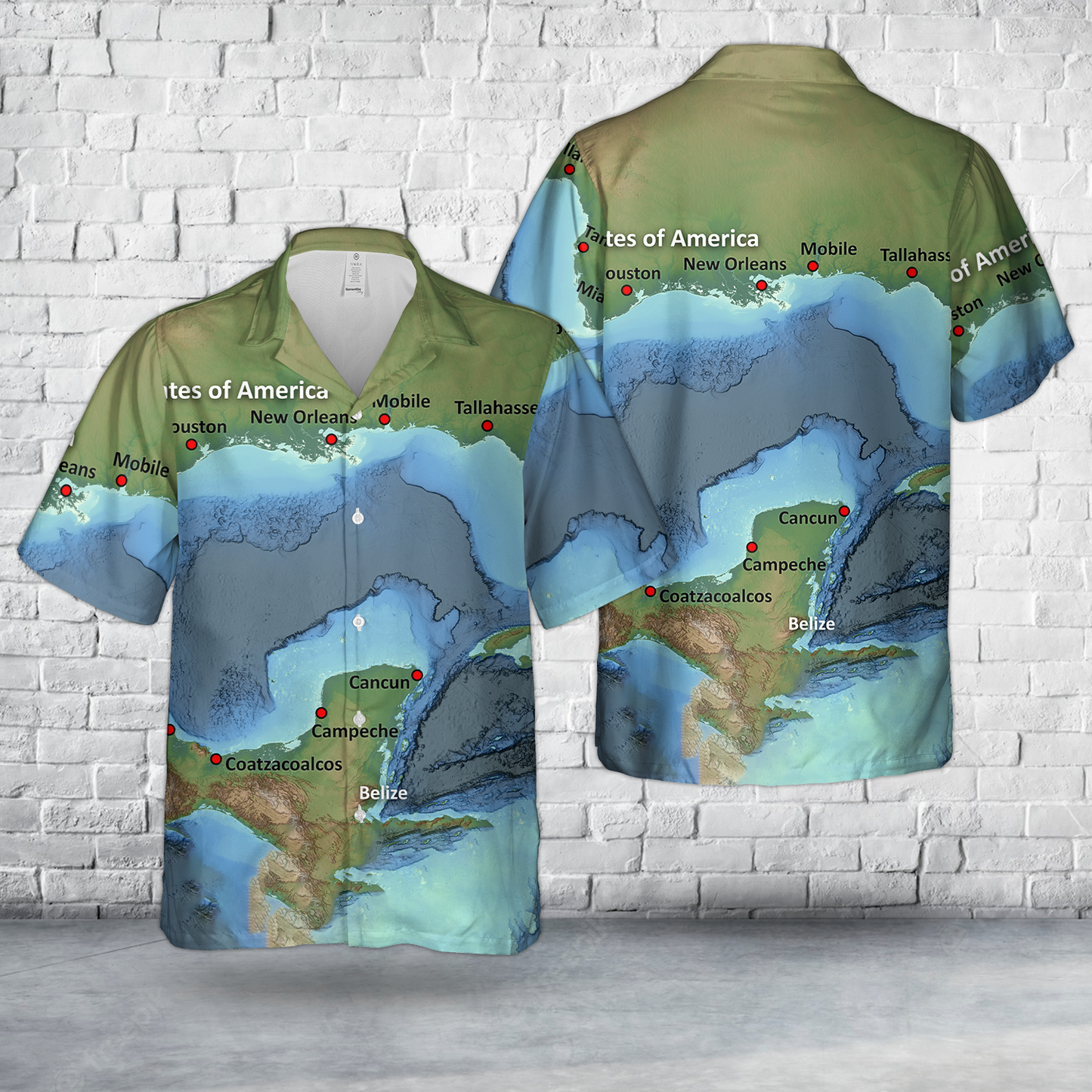 Gulf of Mexico Hawaiian Shirt
