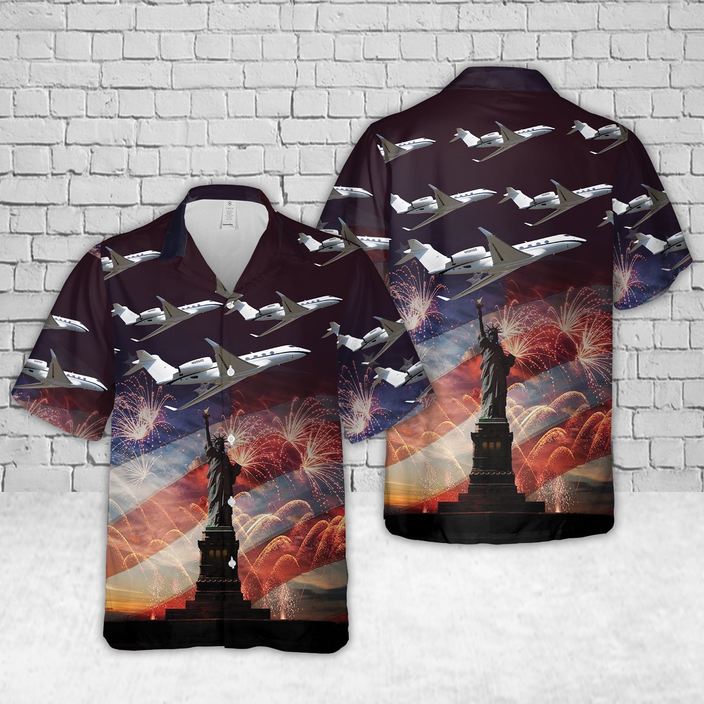Gulfstream G500, 4th Of July Hawaiian Shirt