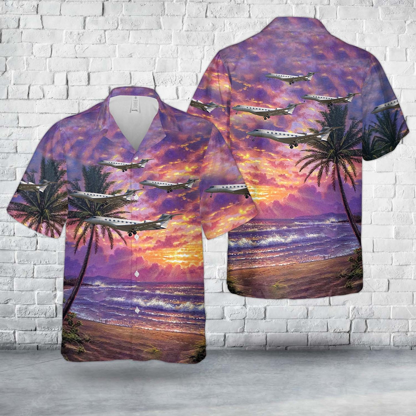Gulfstream G650ER Hawaiian Shirt