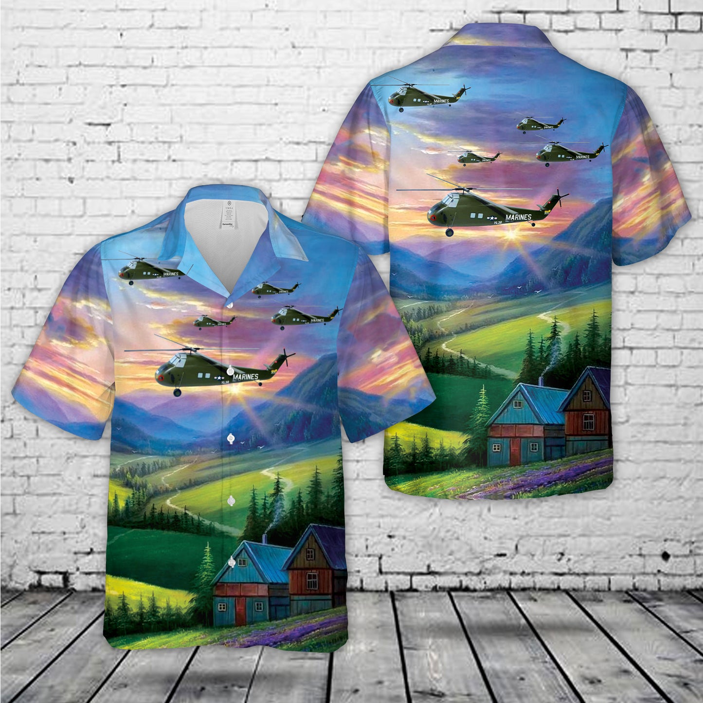 HMM-362 Ugly Angels Sikorsky H-34 Hawaiian Shirt
