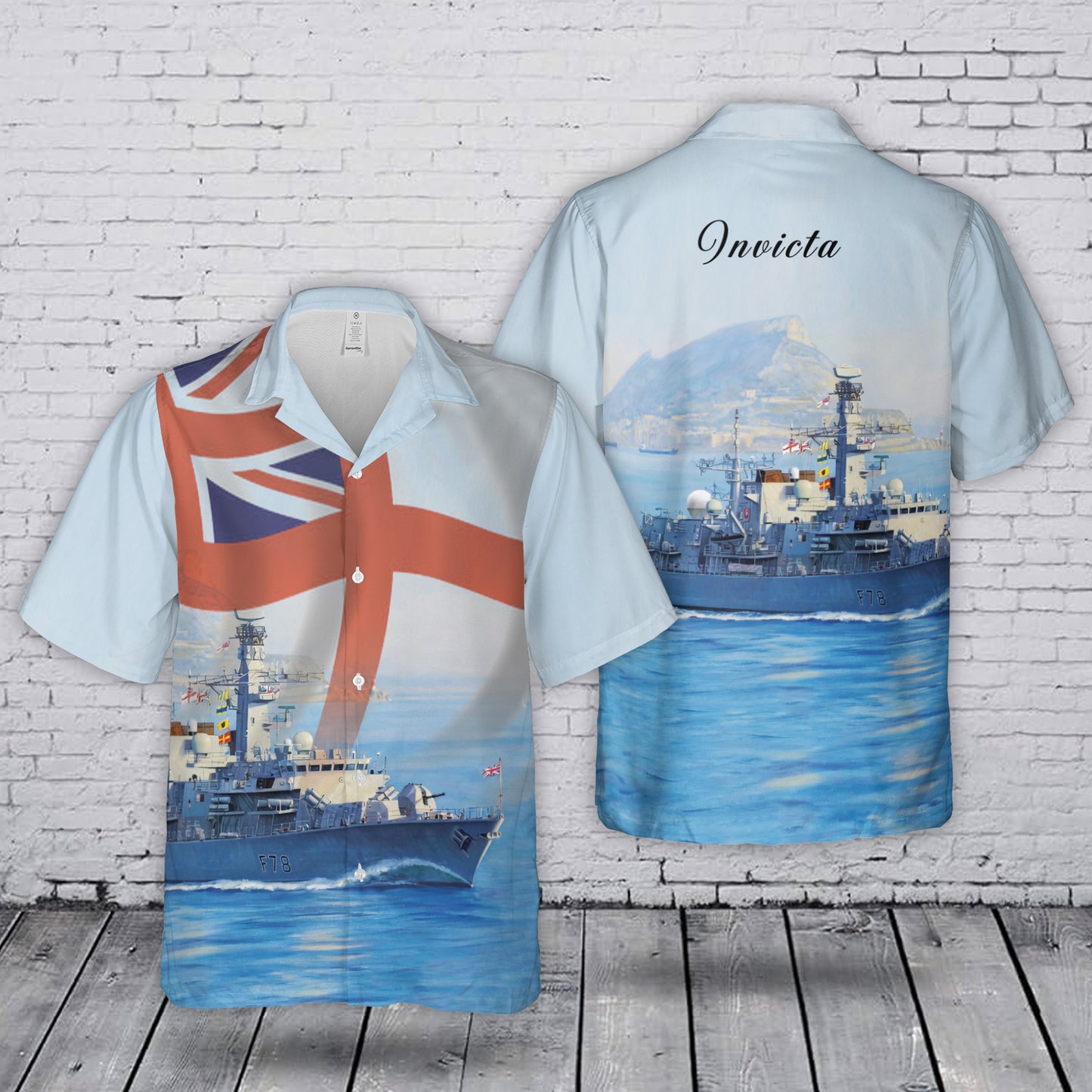 HMS Kent (F78) Royal Navy Hawaiian Shirt