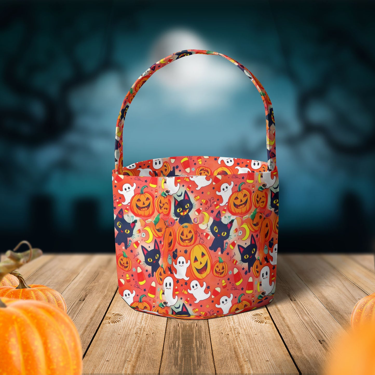 Halloween Trick or Treat Fabric Basket