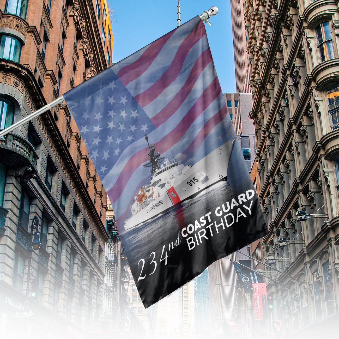 Happy 234nd Birthday to the US Coast Guard House Flag