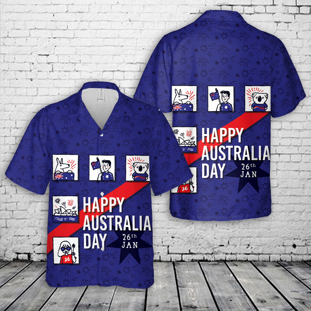 Happy Australia Day 6 Hawaiian Shirt