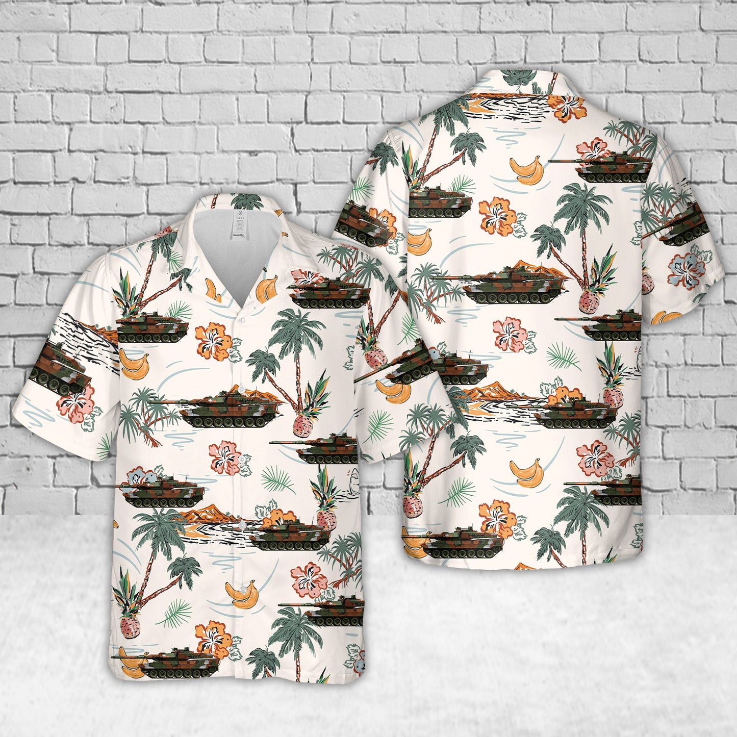 Hellenic Army Leopard 2A6 HEL Hawaiian Shirt