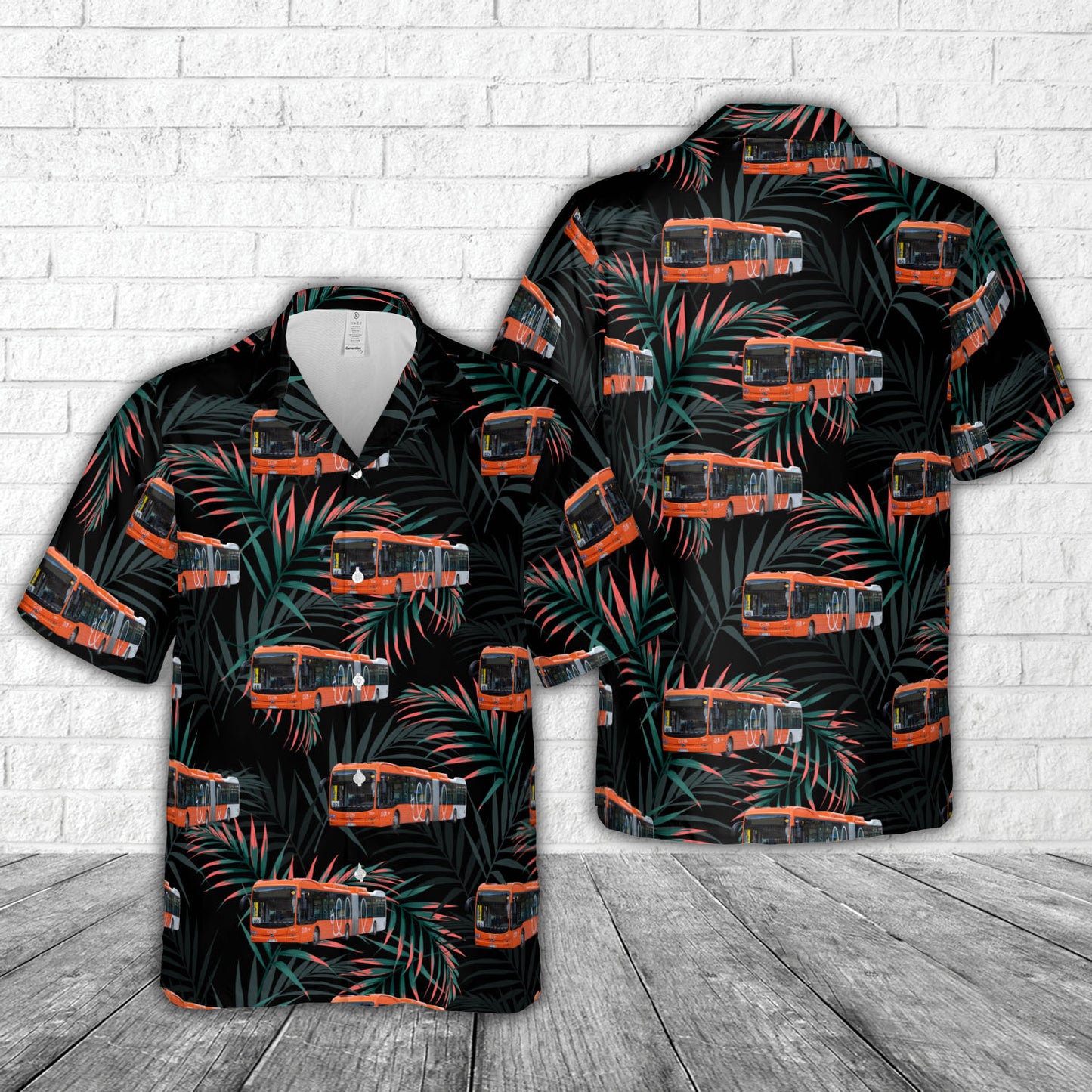 Helsinki, Finland, BYD K11U electric bus Hawaiian Shirt
