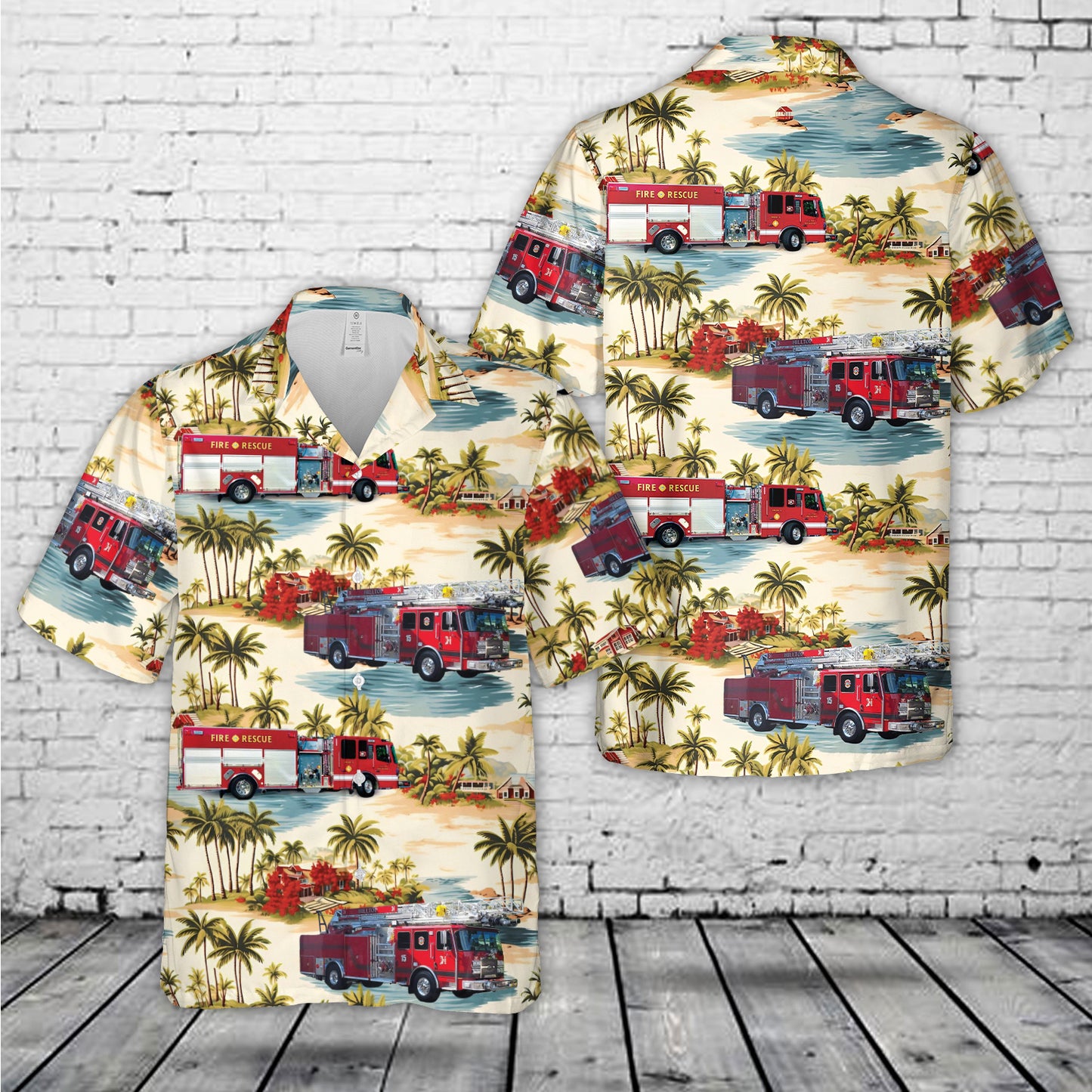 Hilltop Fire District, Spartanburg, SC, South Carolina Hawaiian Shirt