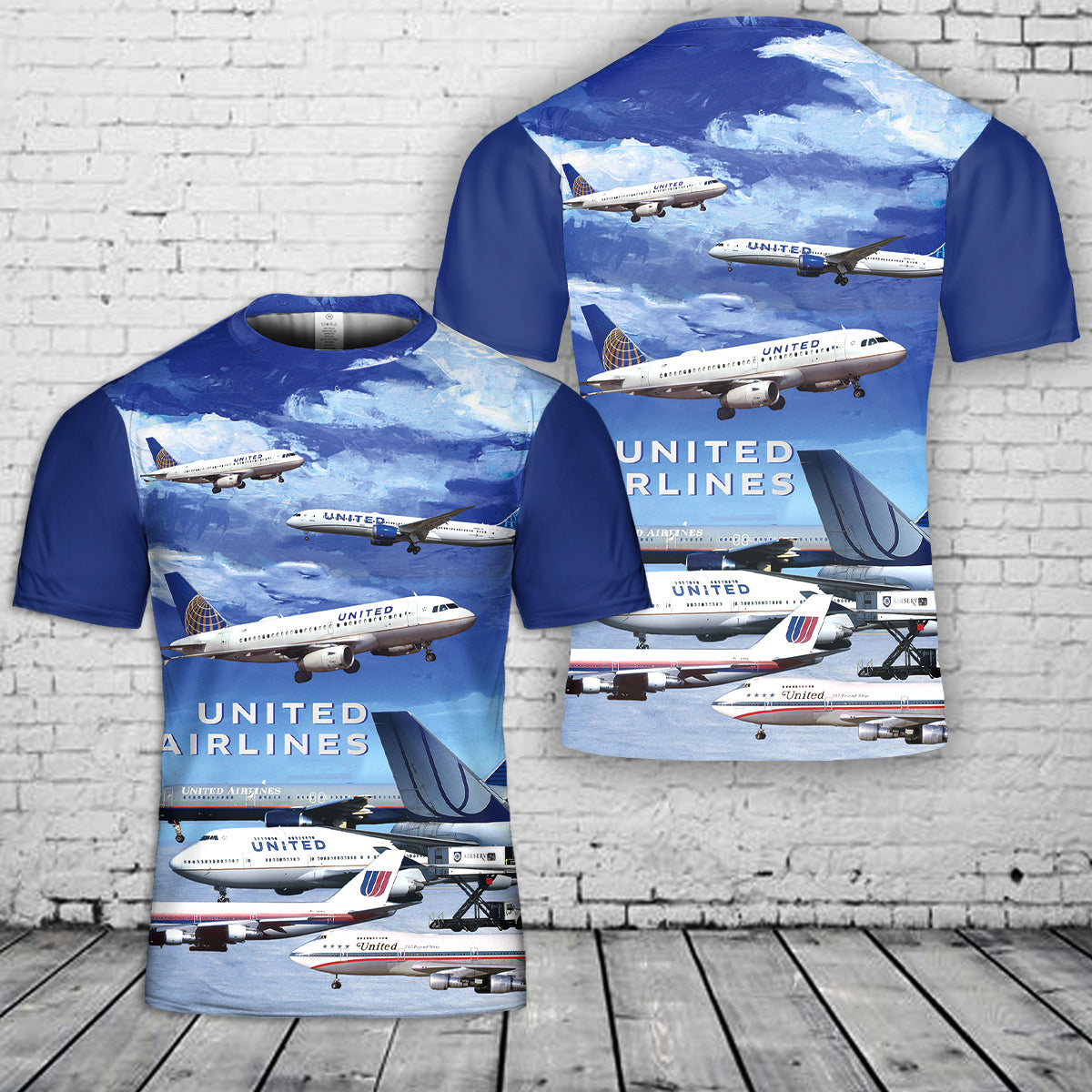 History United Airline 3D T-Shirt
