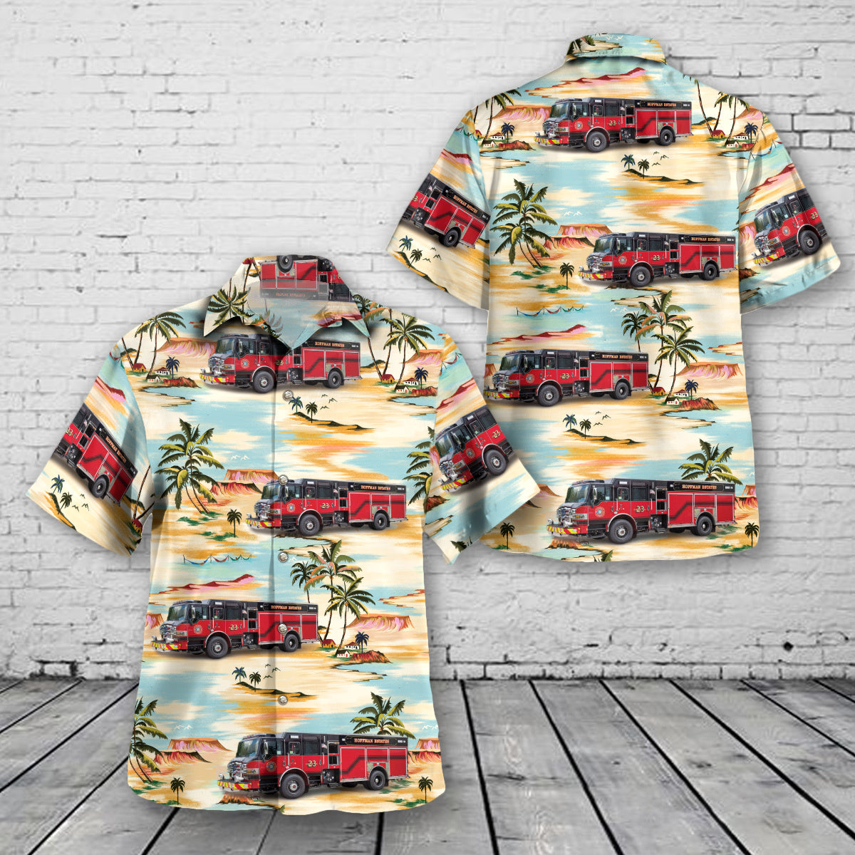 Hoffman Estates, Illinois, Hoffman Estates Fire Department Hawaiian Shirt