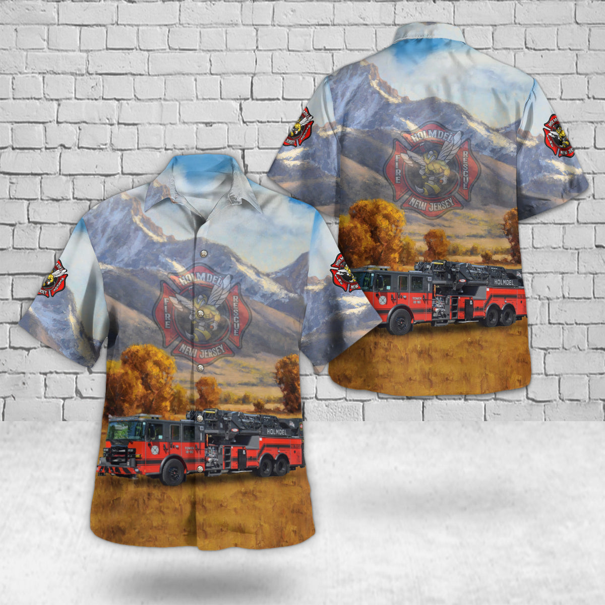 Holmdel, New Jersey, Holmdel Fire & Rescue Company #2 Hawaiian Shirt