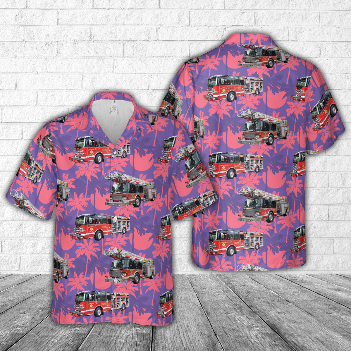 Hopatcong Fire Department, New Jersey Hawaiian Shirt