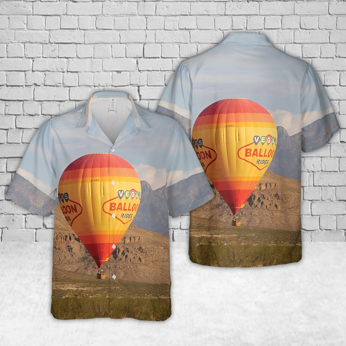 Hot Air Balloon Rides Las Vegas, Nevada Hawaiian Shirt