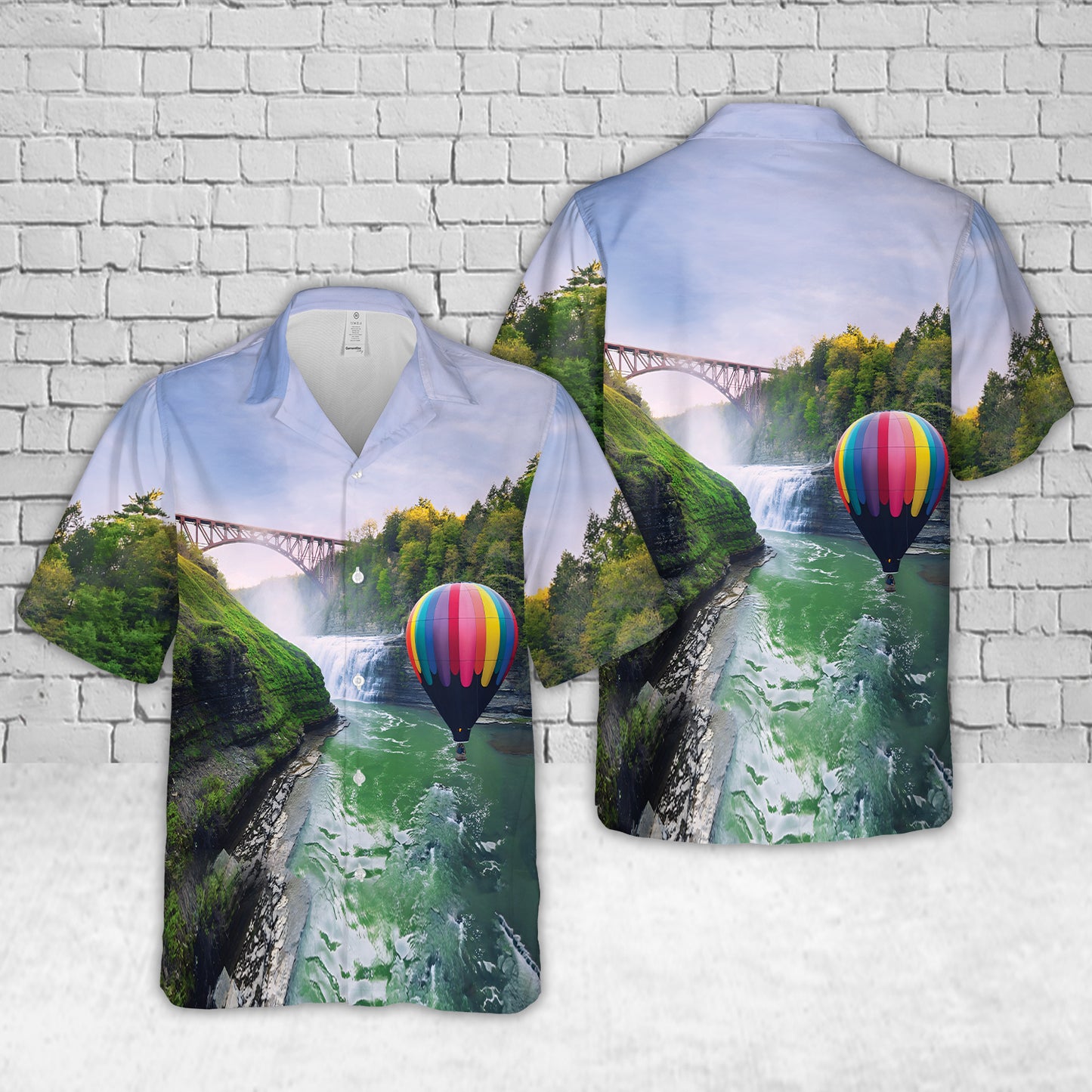 Hot Air Balloon Rides Letchworth State Park, New York Hawaiian Shirt