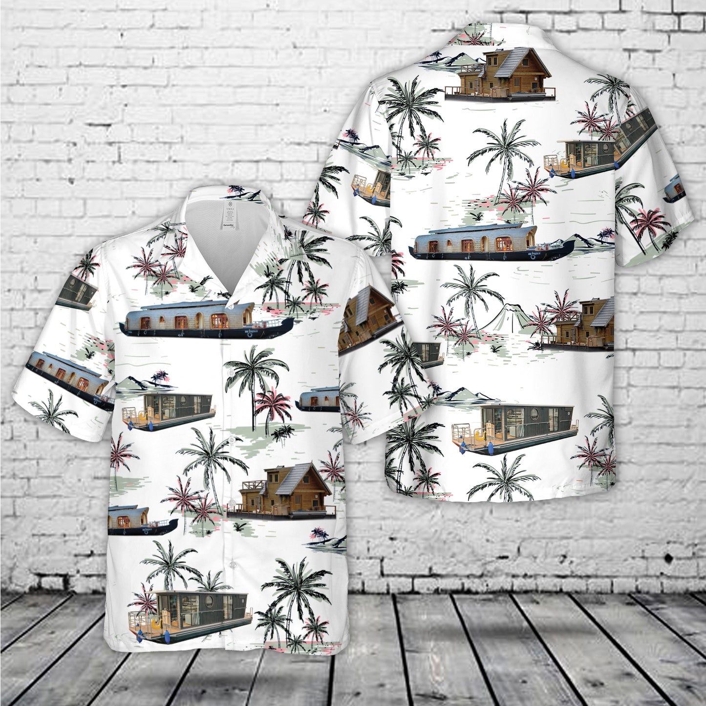 HouseBoat Hawaiian Shirt