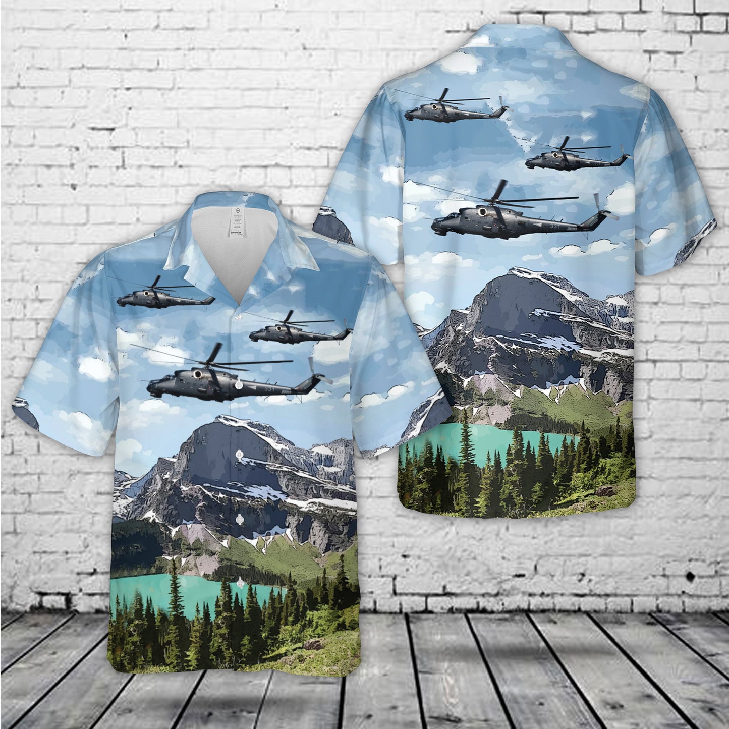 Hungarian Air Force 331 Mi-24 Hawaiian Shirt