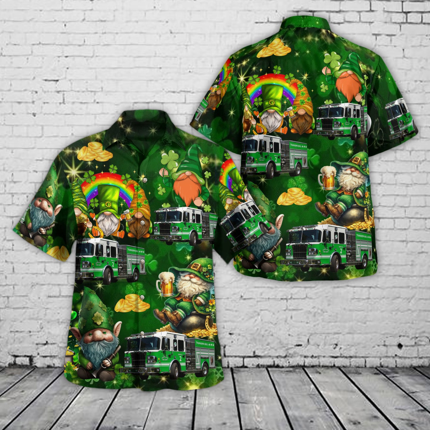 Huntington, West Virginia, Huntington Fire Department, St Patrick's Day Hawaiian Shirt