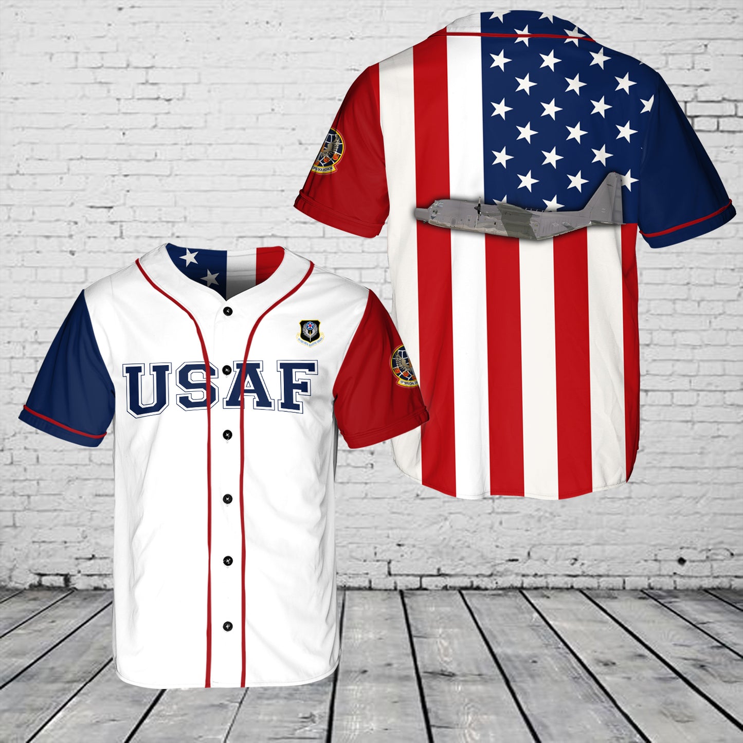 Hurlburt Field, Florida, US Air Force 15th Special Operations Squadron MC-130H Combat Talon II Baseball Jersey