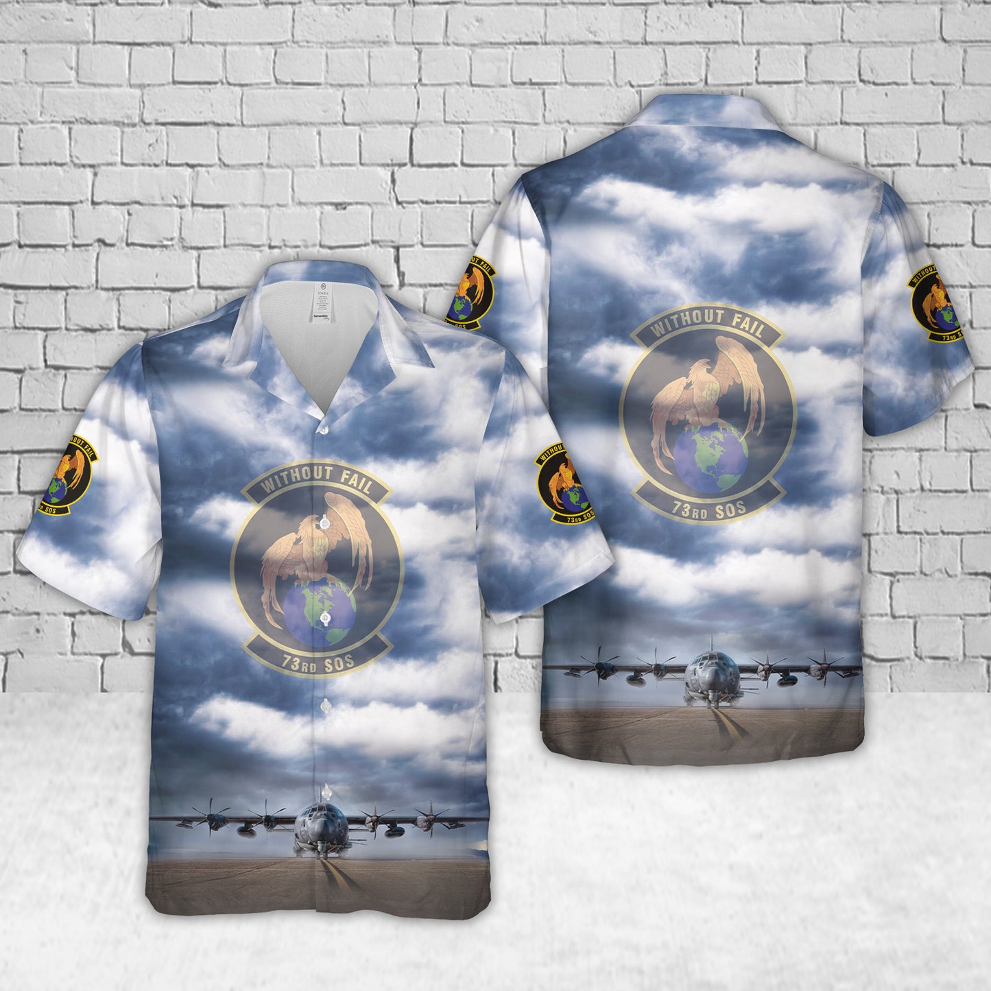 Hurlburt Field, Florida, US Air Force 73rd Special Operations Squadron AC-130J Ghostrider Hawaiian Shirt