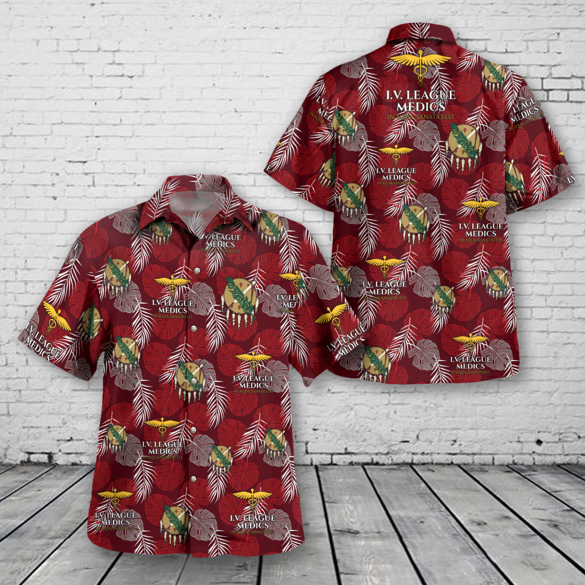 I.V. LEAGUE MEDICS HAWAIIAN SHIRT