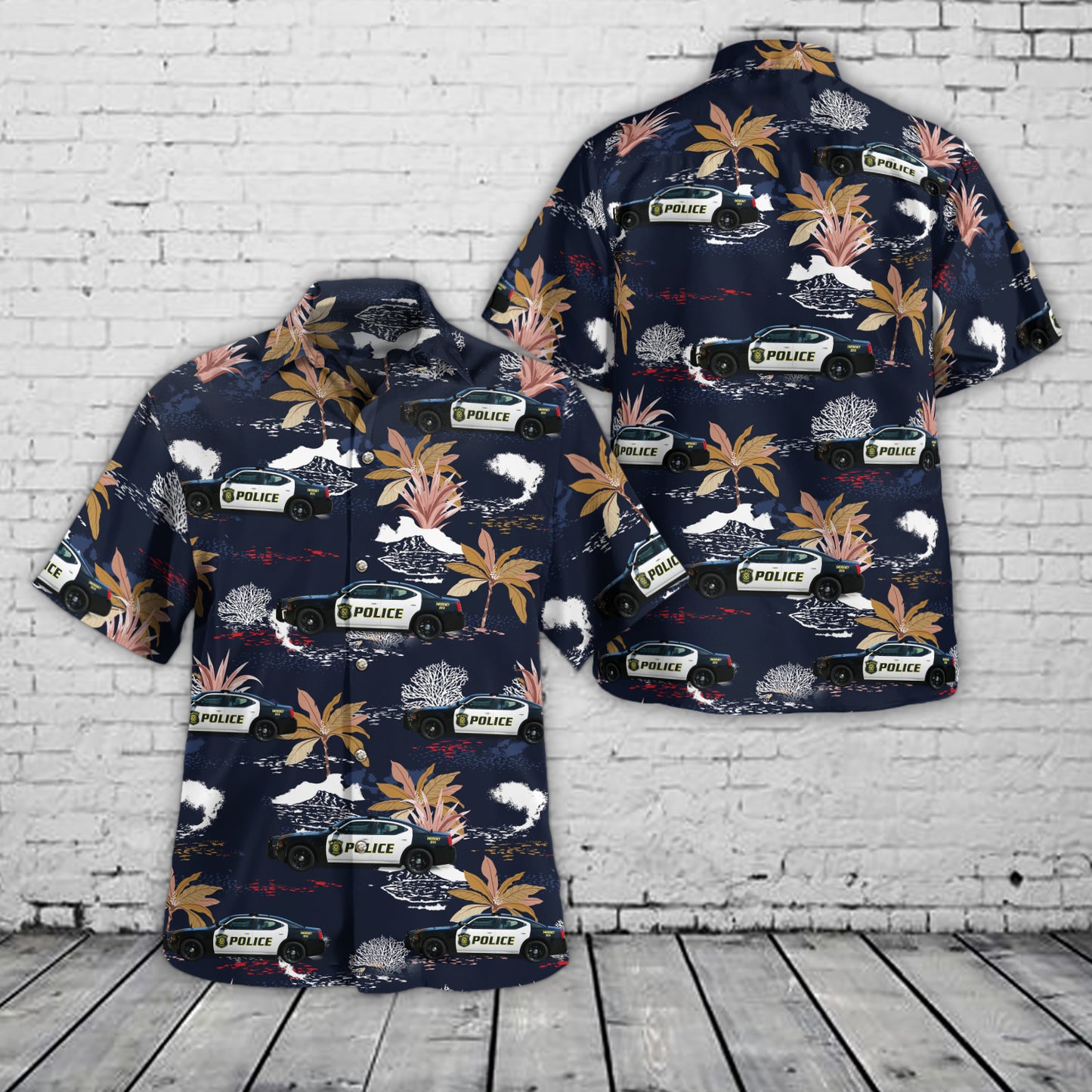 Imlay City, MI Police Department Hawaiian Shirt