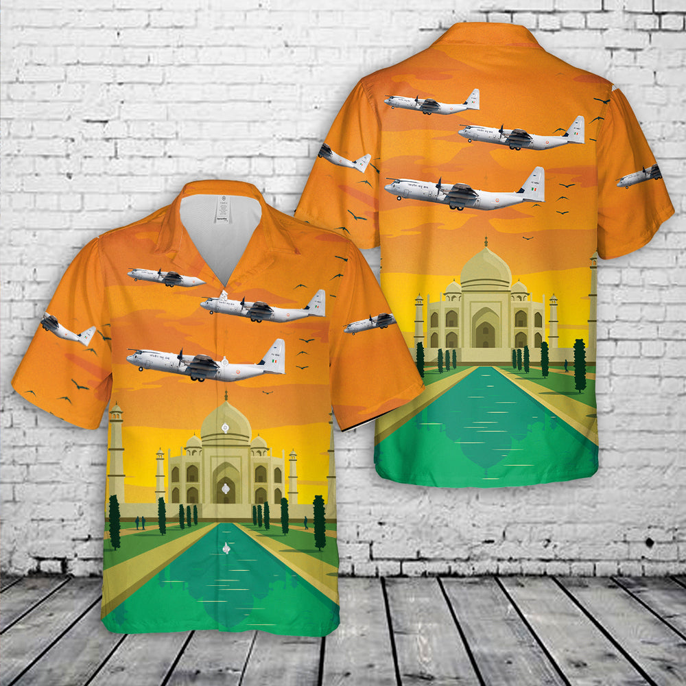 Indian Air Force Lockheed Martin C-130J Super Hercules Hawaiian Shirt