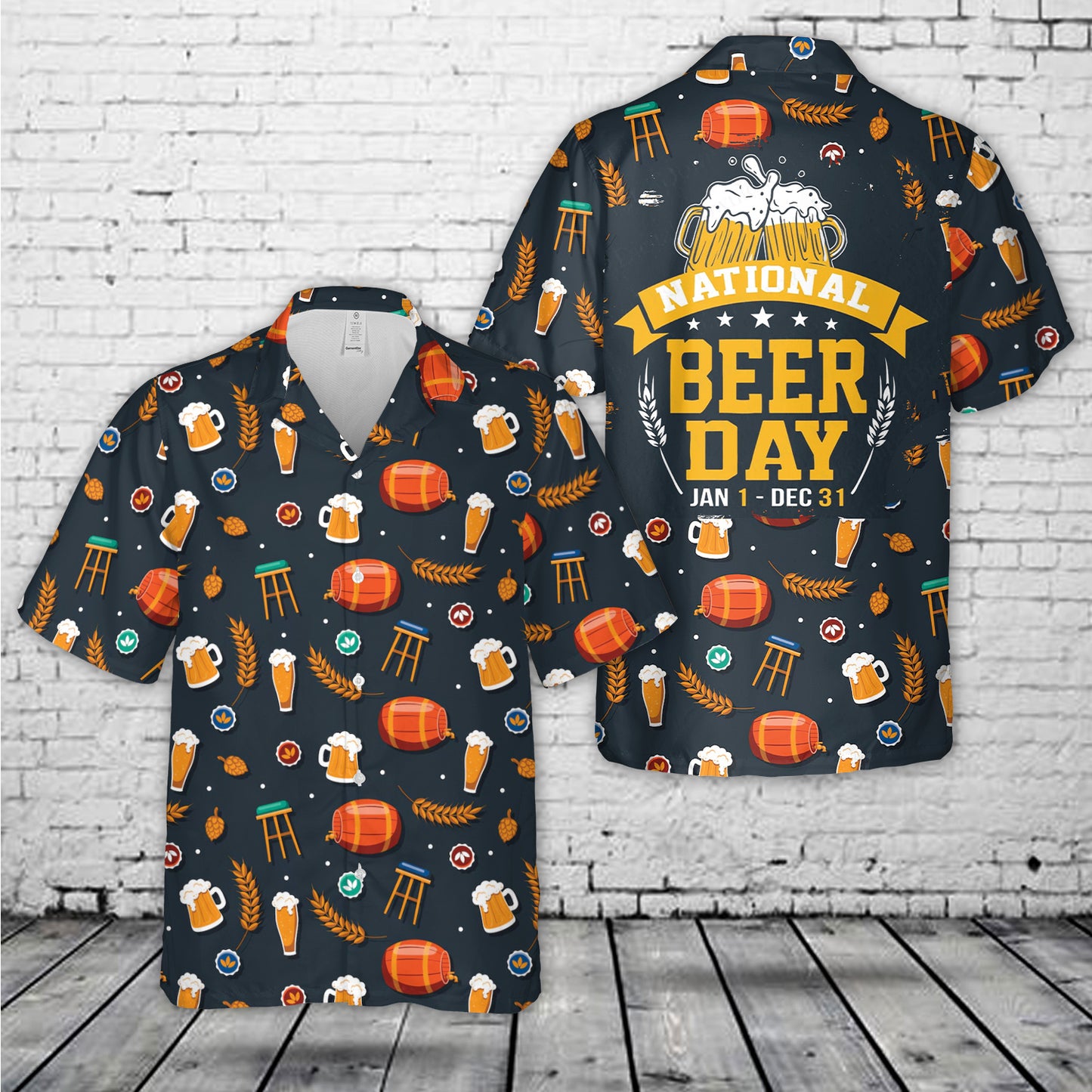 International Beer Day Hawaiian Shirt