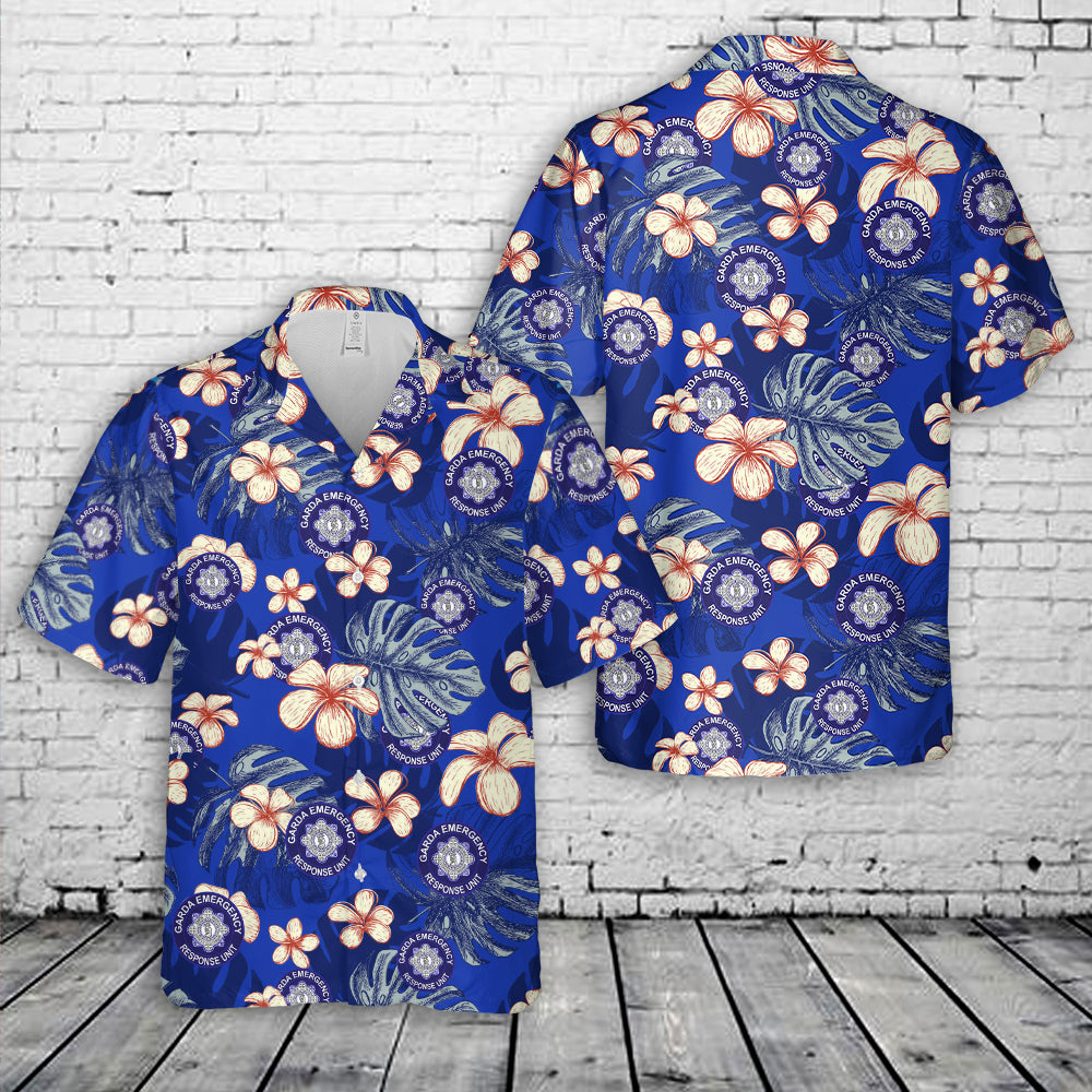 Ireland Garda Síochána Garda Emergency Response Unit (ERU) Hawaiian Shirt