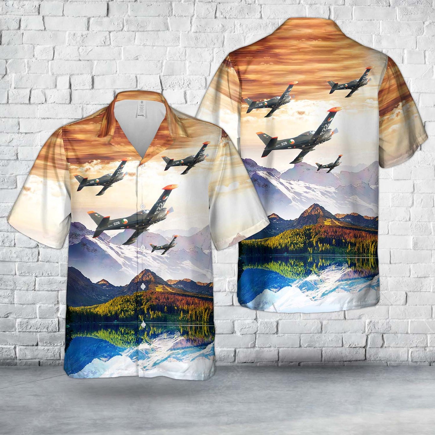 Irish Air Corps SIAI-Marchetti SF-260WE Warrior Hawaiian Shirt