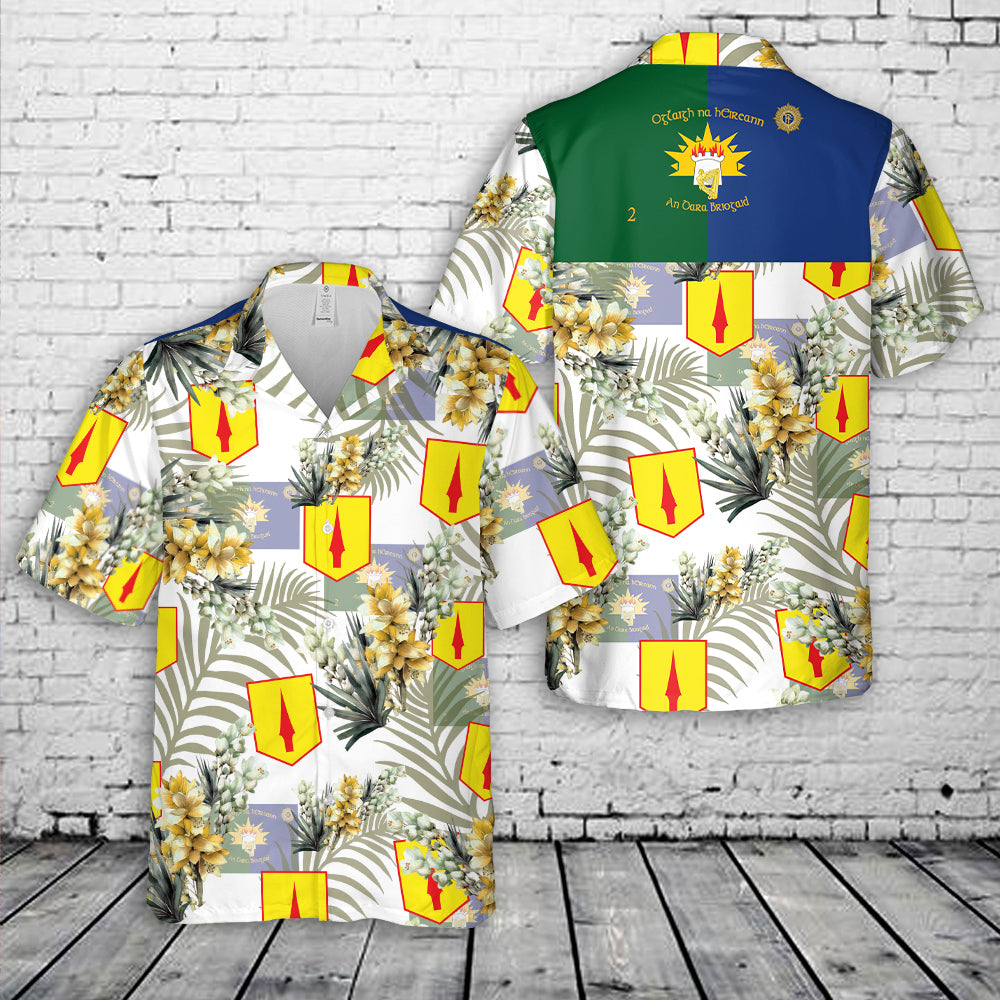 Irish Army 2nd Brigade (2 BDE) Hawaiian Shirt