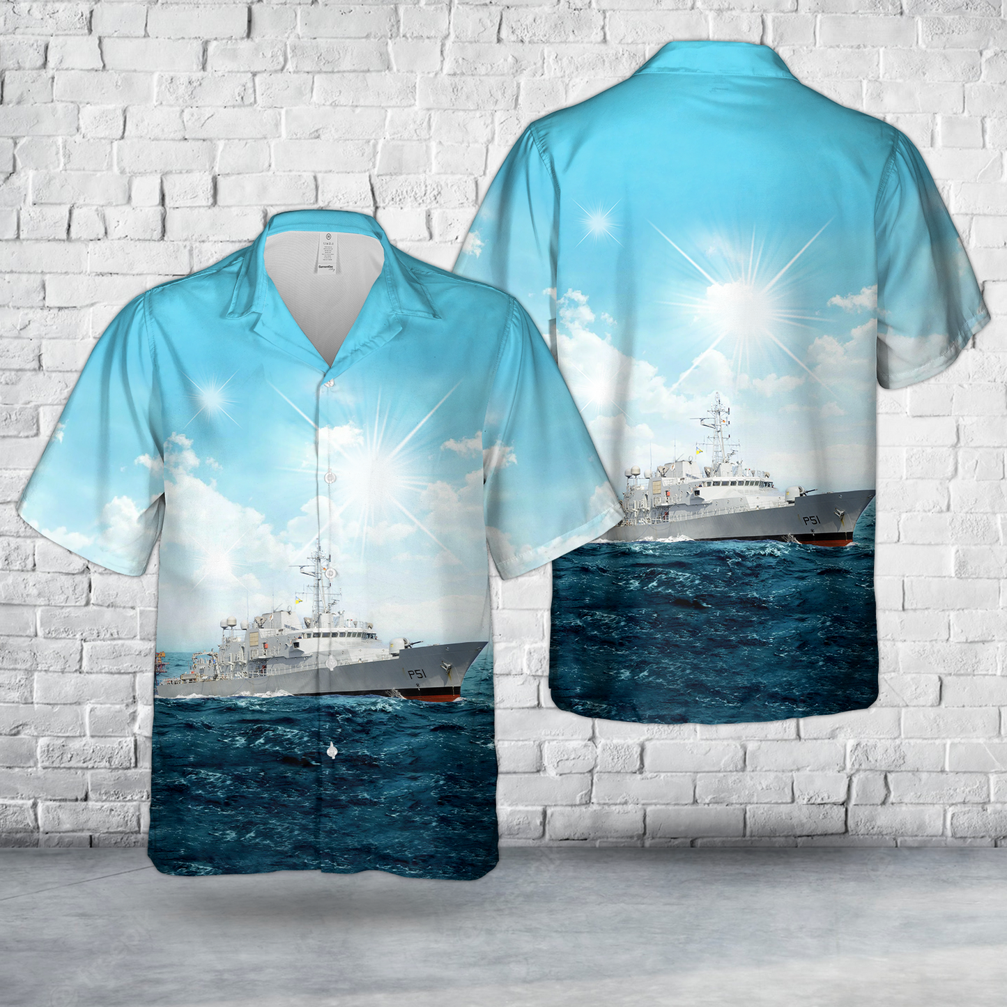 Irish Naval Service LÉ Róisín (P51) Hawaiian Shirt