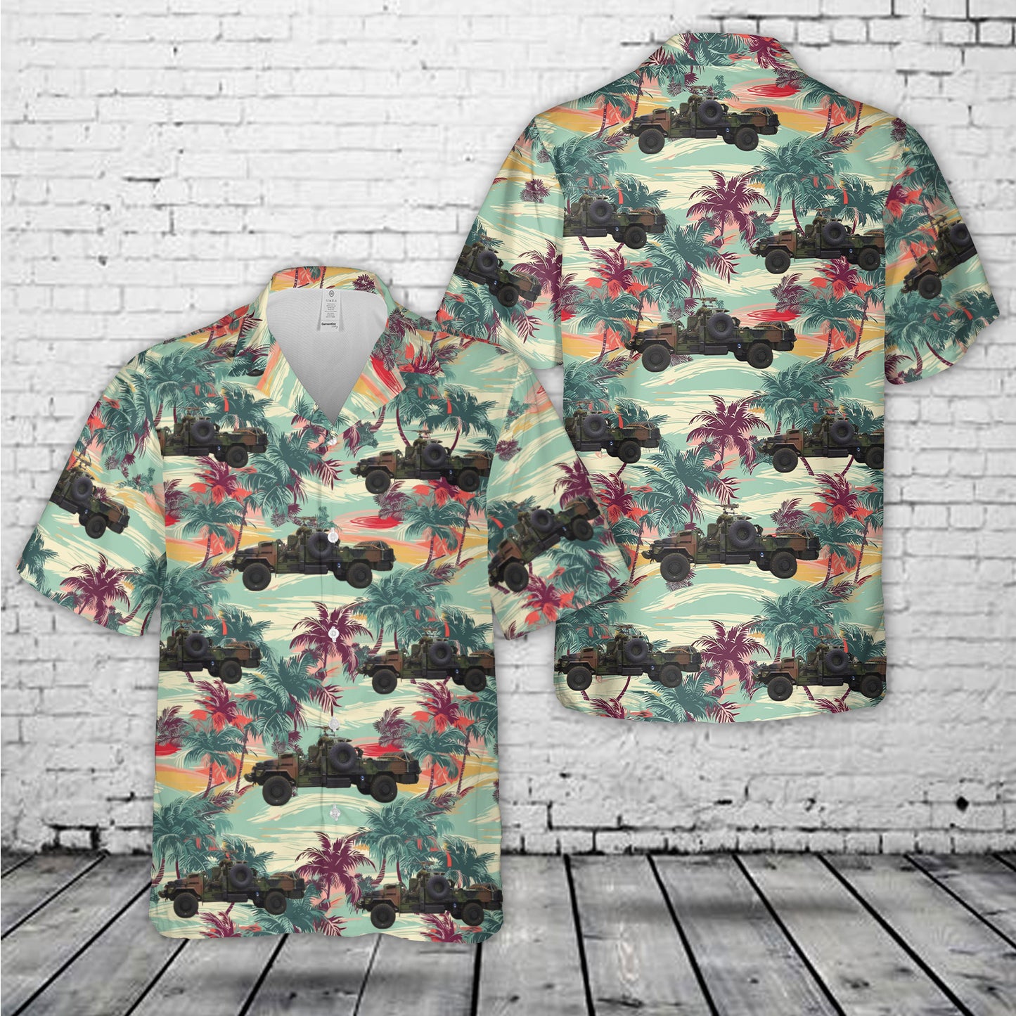 Irish army Ranger ACMAT VLRA mothership gun truck Hawaiian Shirt