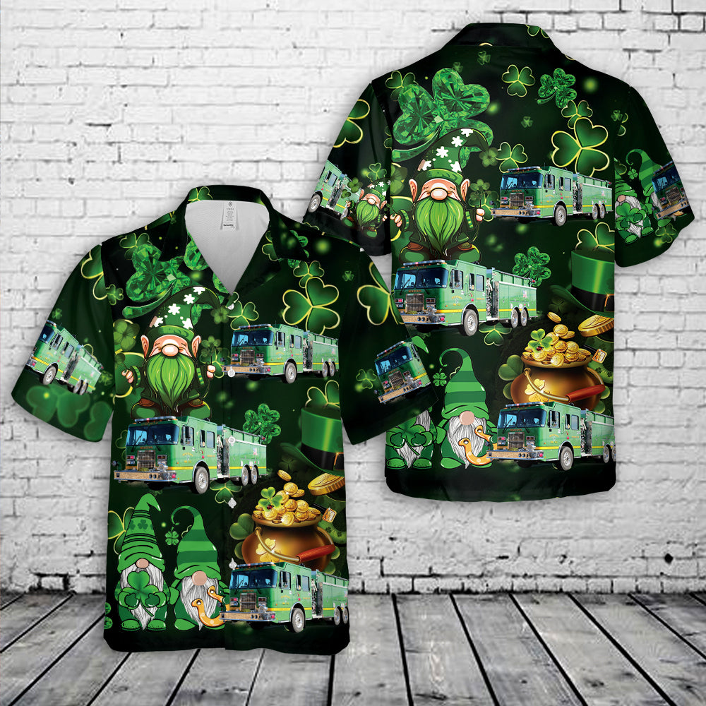 Irishtown Fire Company, New Oxford, Pennsylvania Patrick's Day Hawaiian Shirt