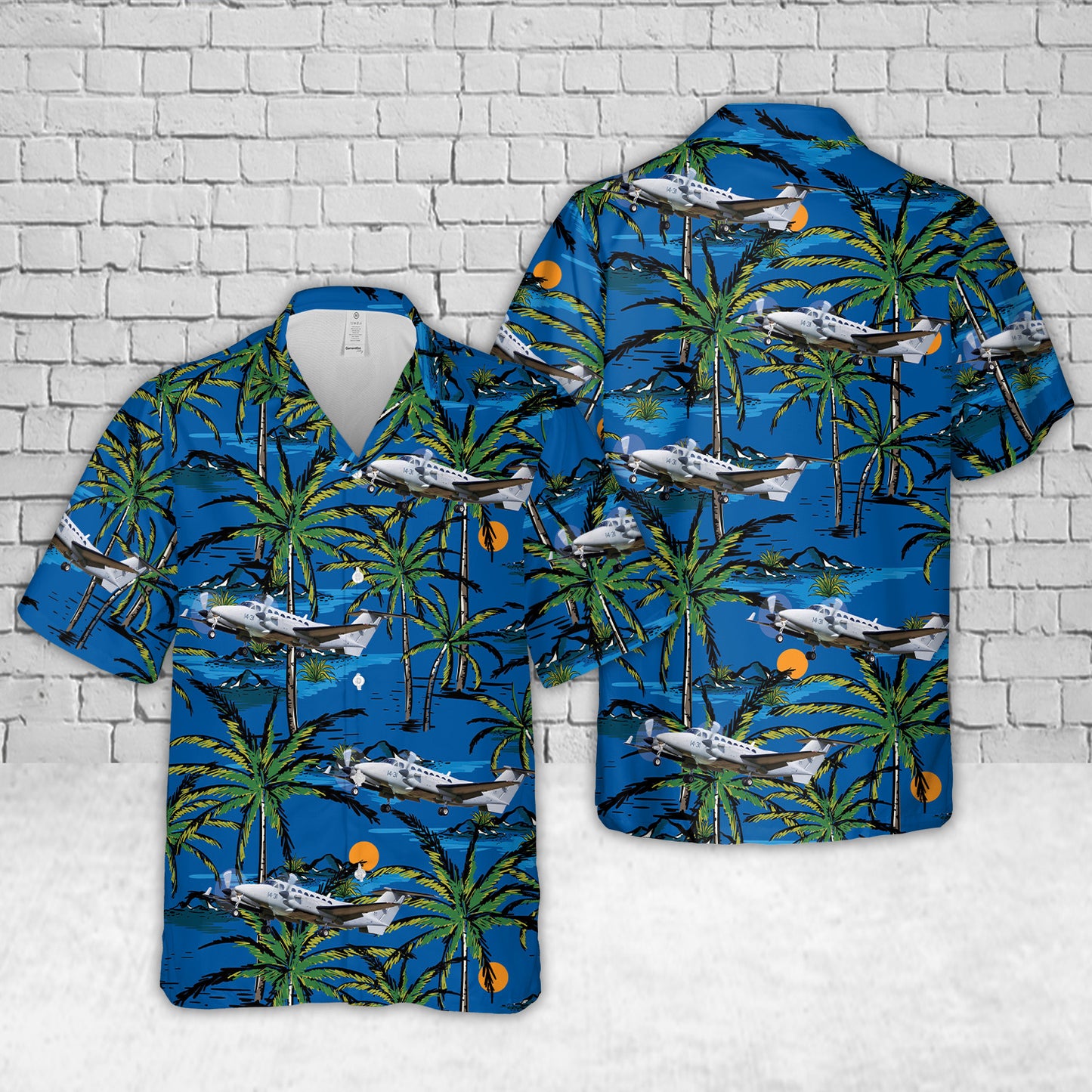 Italian Air Force Beechcraft KA-350ER Super King Air Hawaiian Shirt