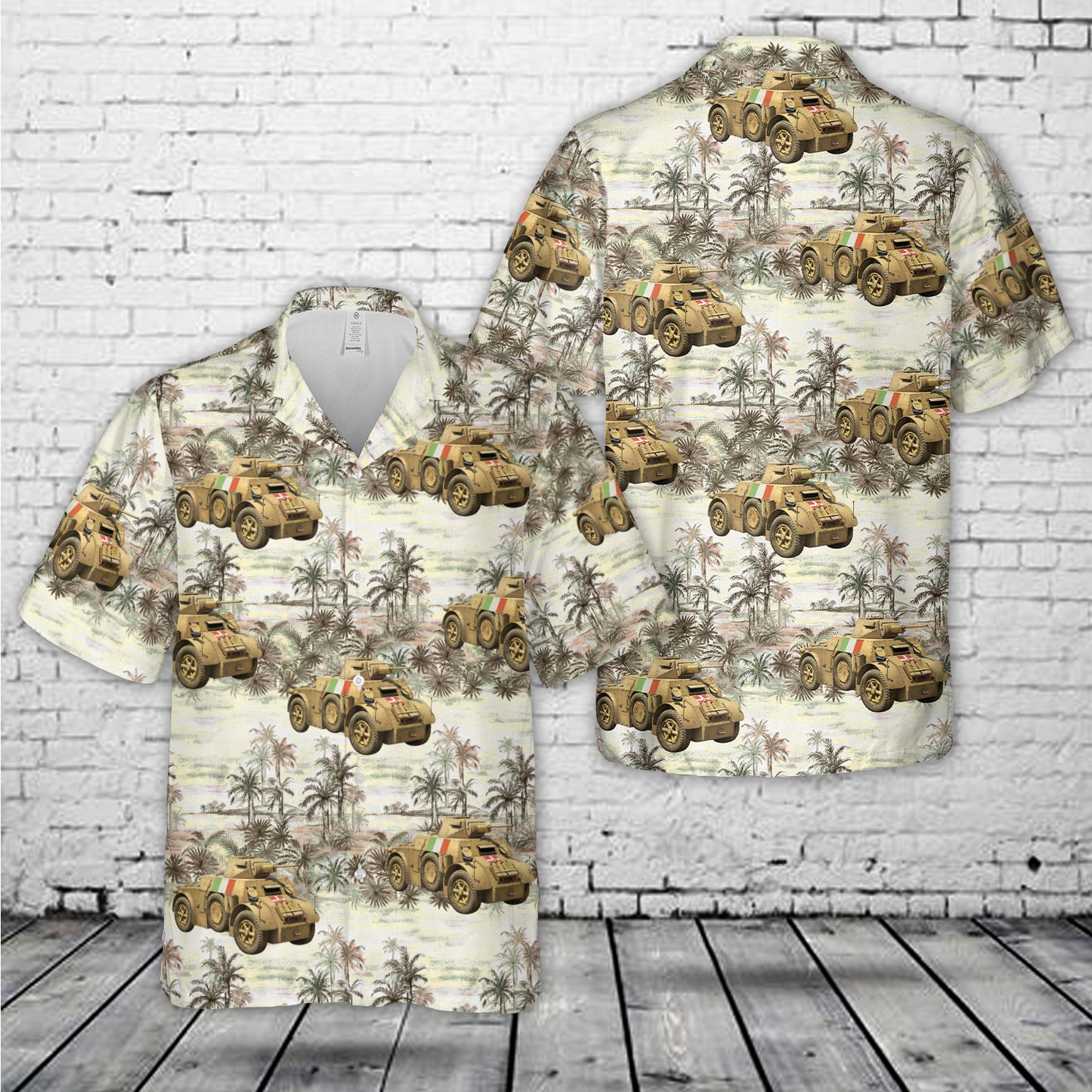 Italian Autoblinda Armored Car Hawaiian Shirt