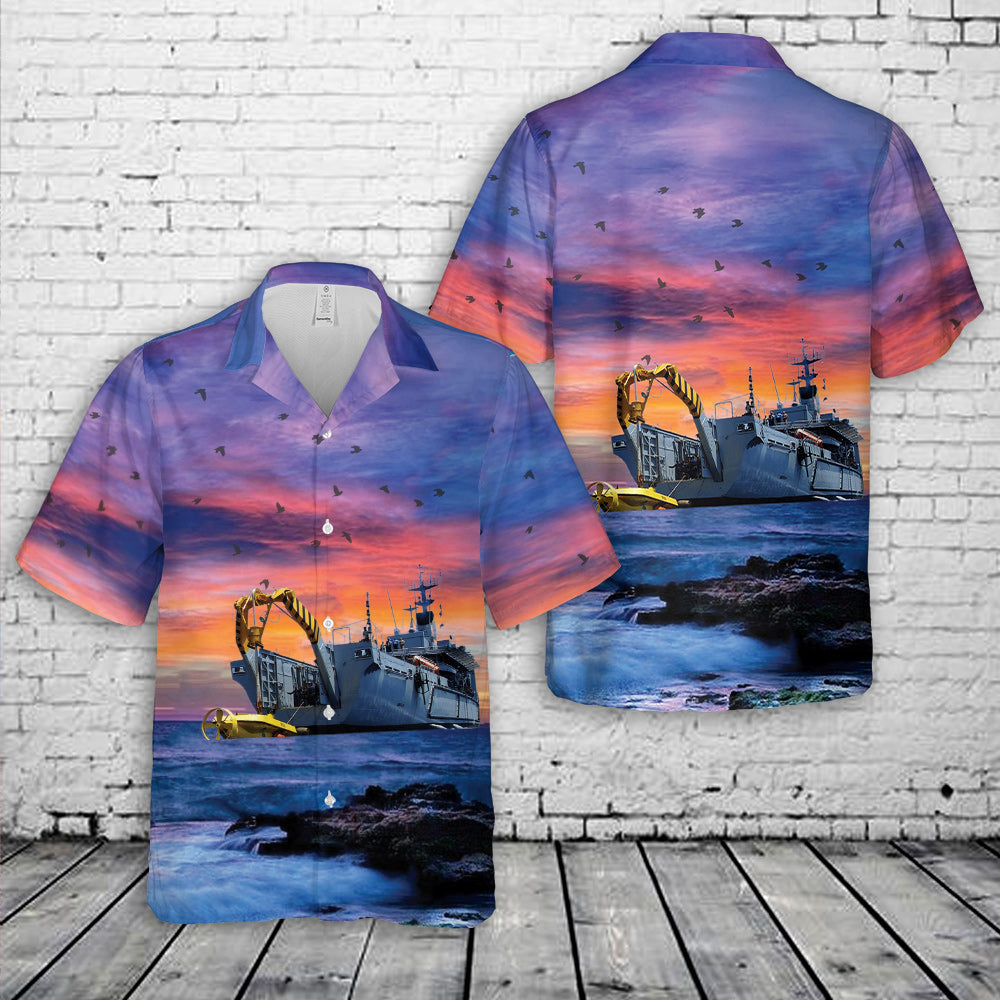 Italian Navy rescue vehicle SRV-300 Hawaiian Shirt