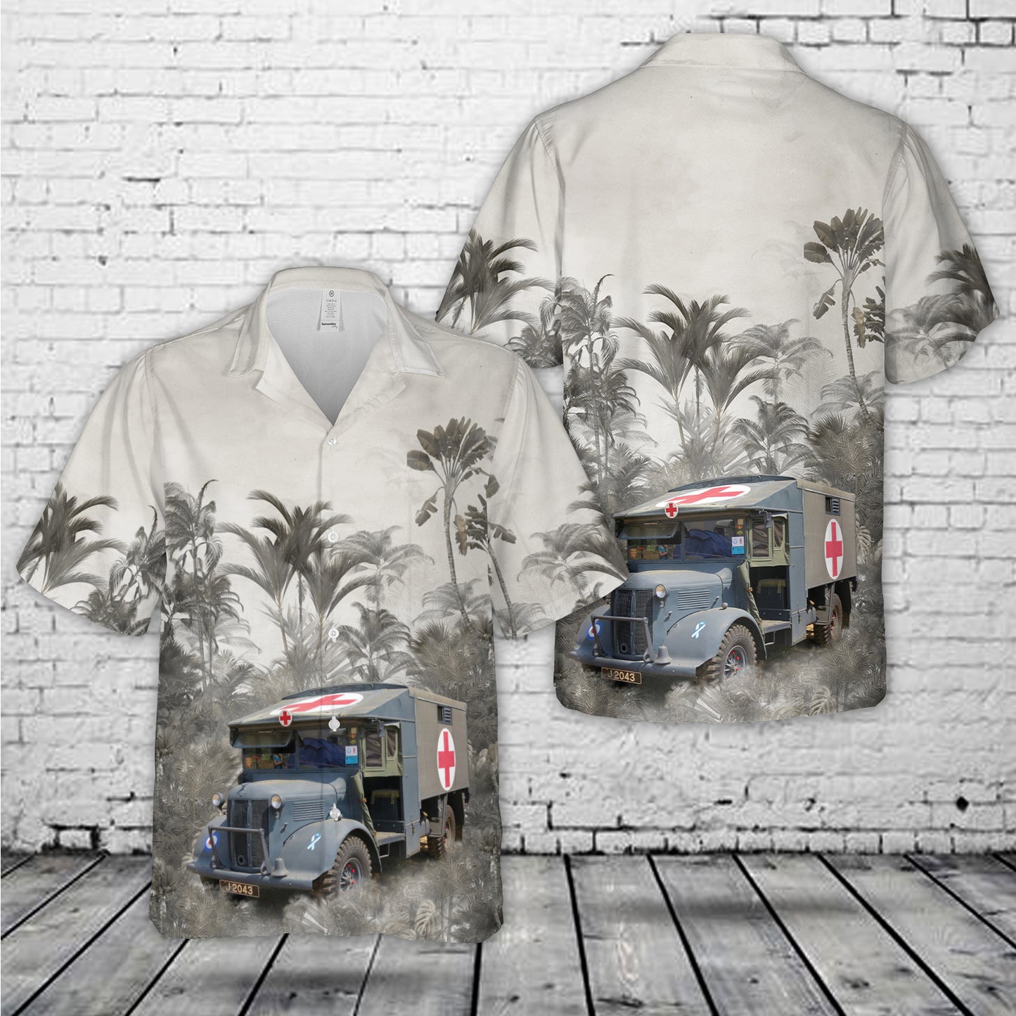 J2043 Austin K2 RAF Ambulance Hawaiian Shirt