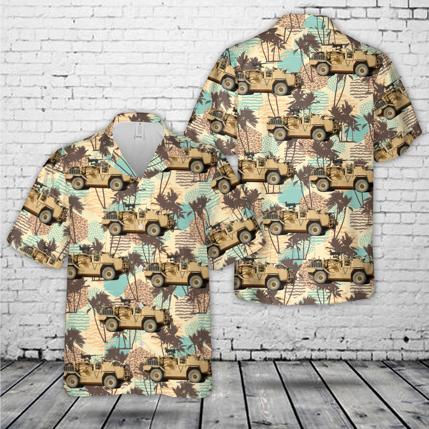 Jackal Armoured Vehicle Hawaiian Shirt