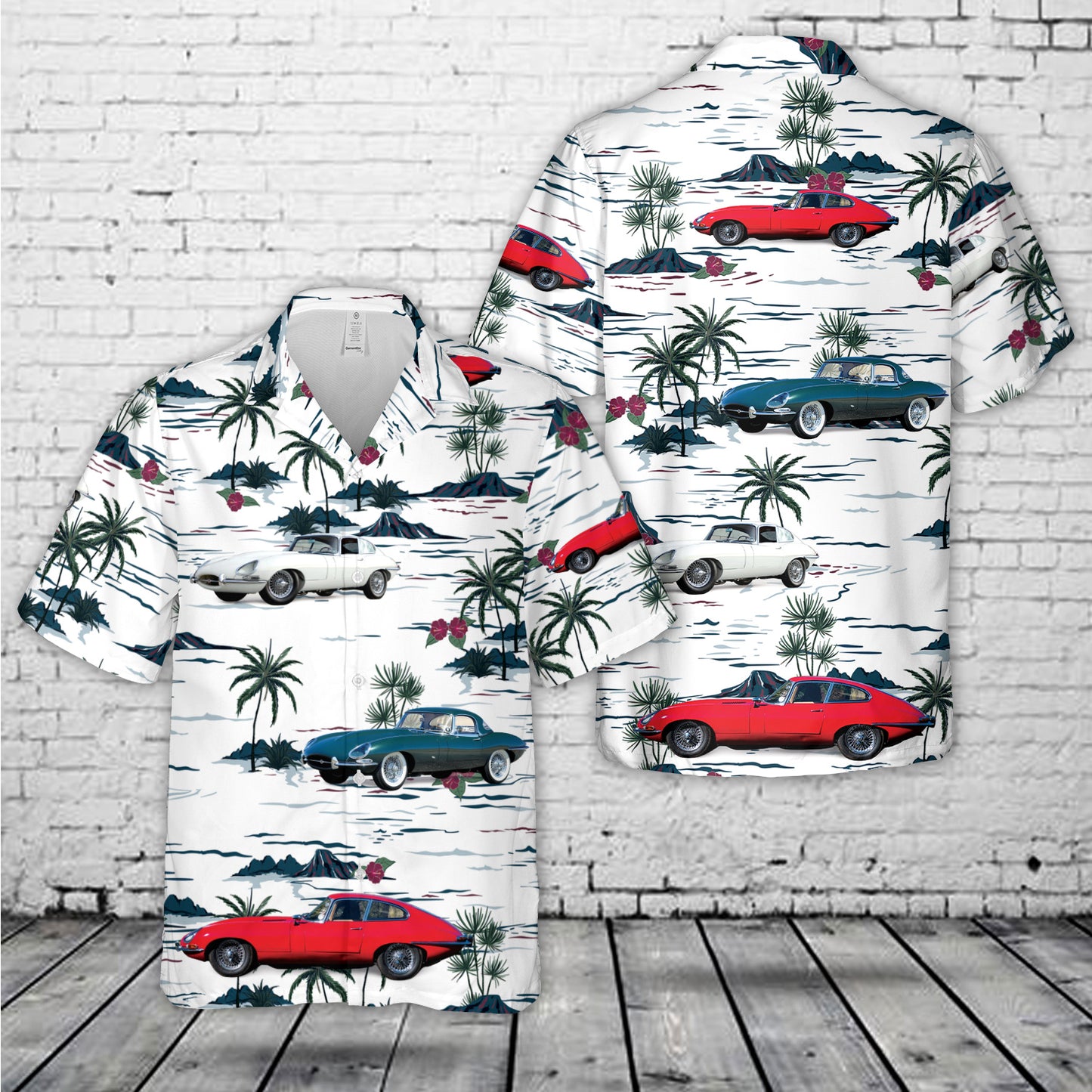 Jaguar e-Type Coupe 1961 Hawaiian Shirt