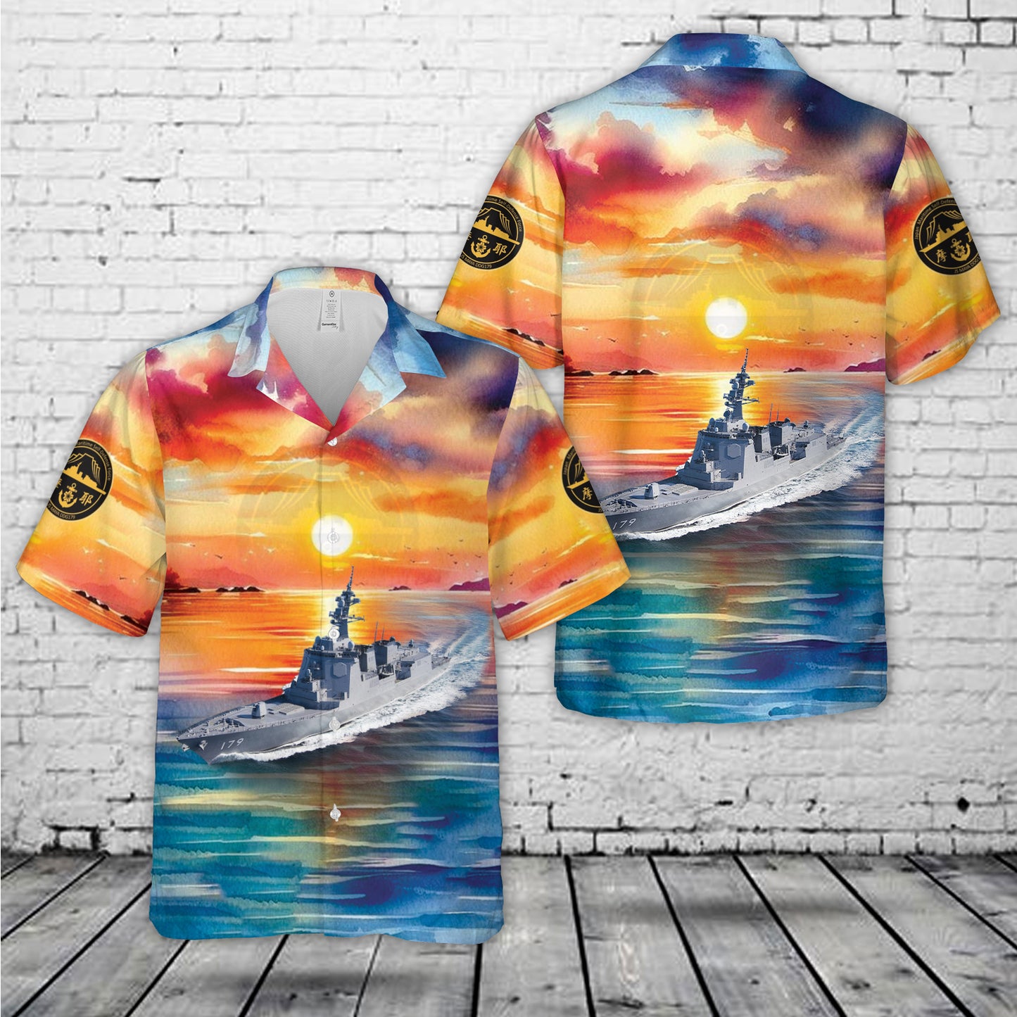 Japan Maritime Self-Defense Force (JMSDF) JS Maya (DDG-179) Hawaiian Shirt