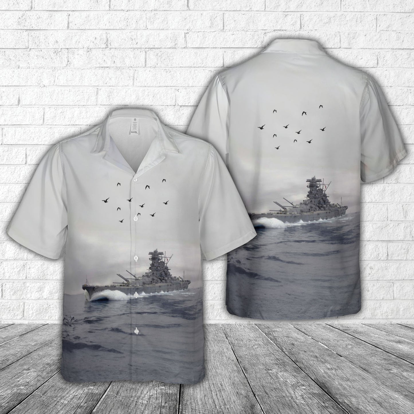 Japan Navy WW2 Battlecruiser Yamato class Hawaiian Shirt