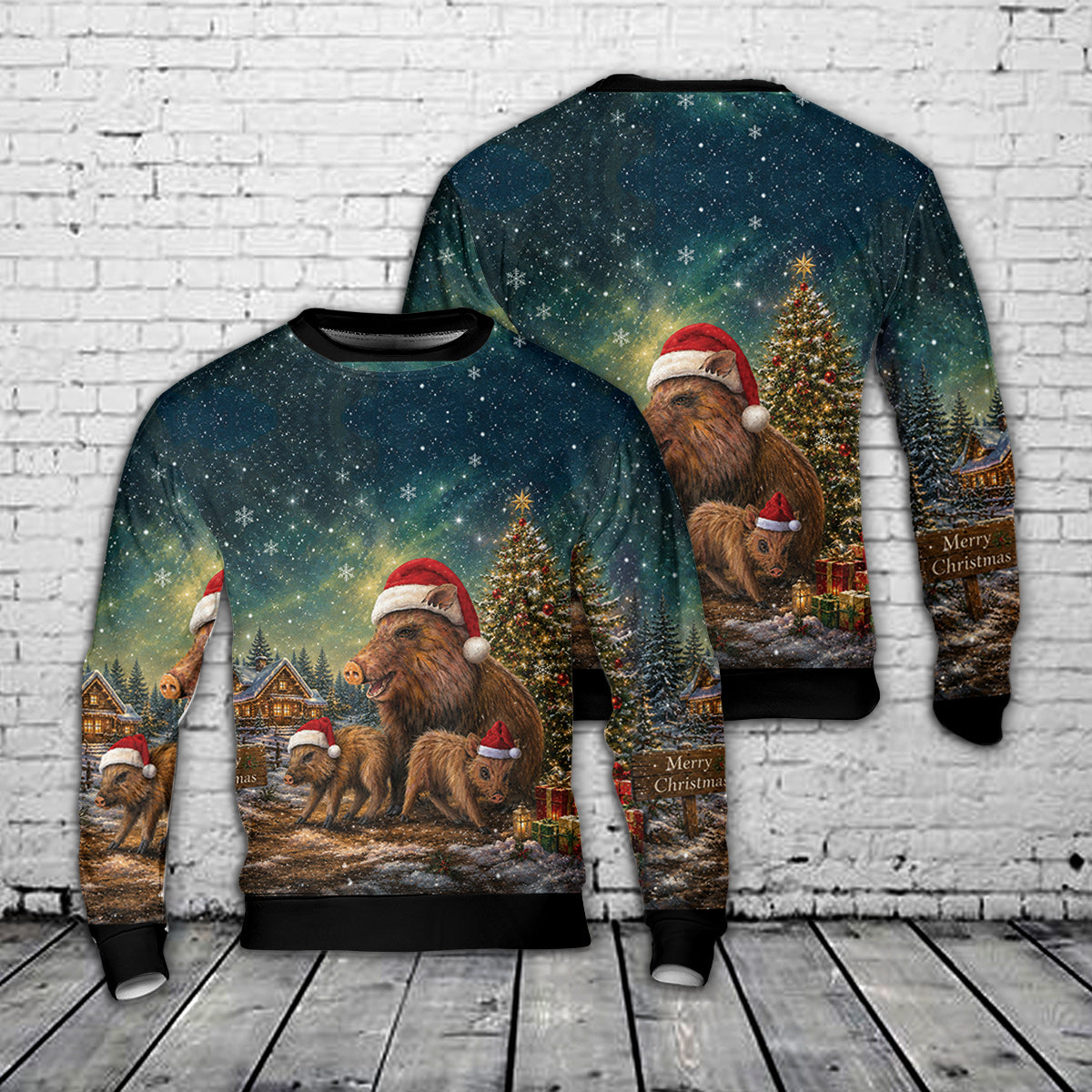 Javelina Christmas AOP Sweater