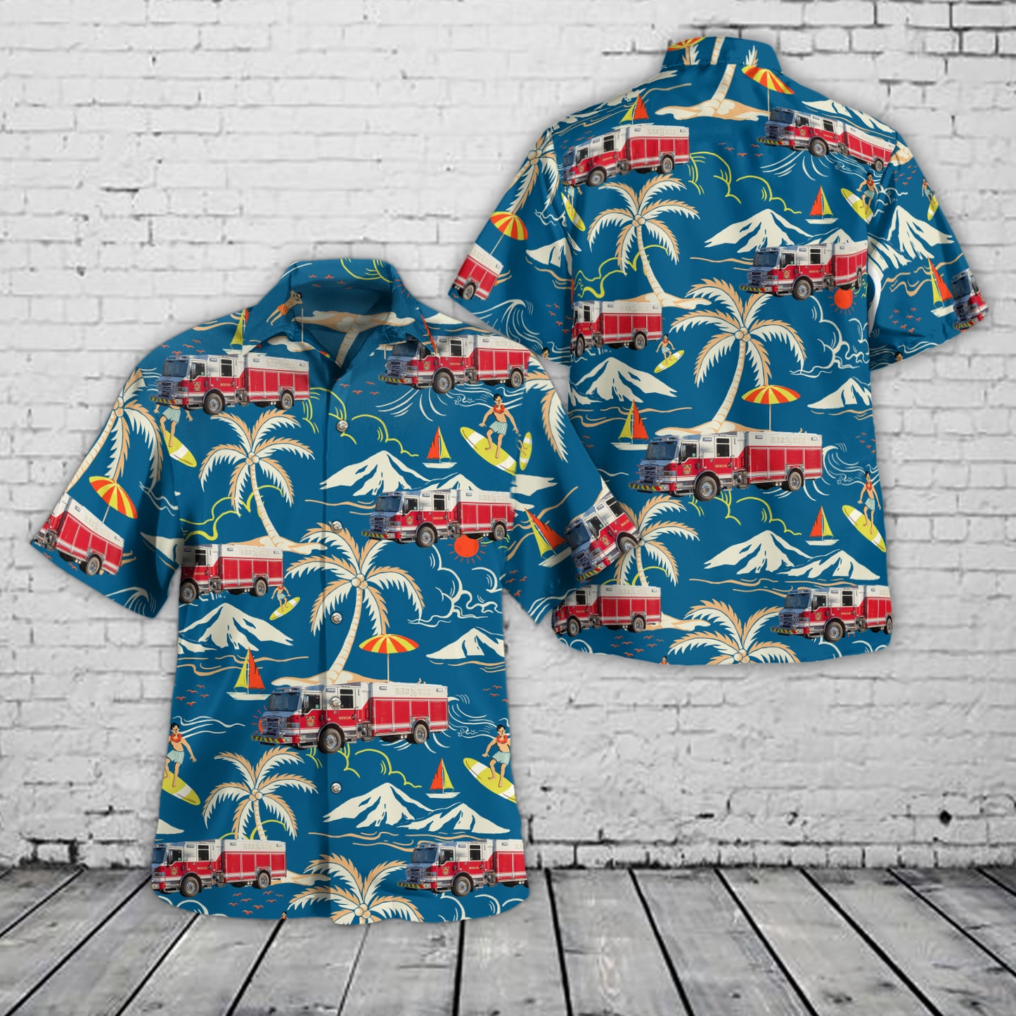Jenks, Oklahoma, Jenks Fire & Rescue Hawaiian Shirt