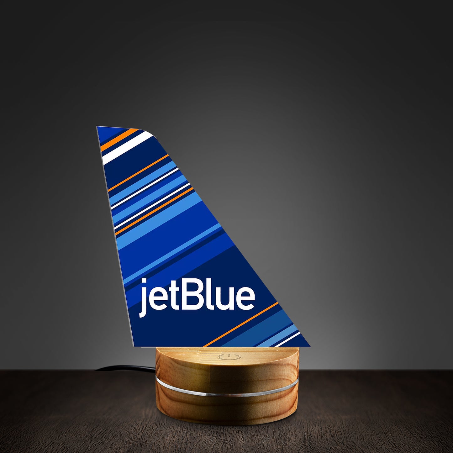 JetBlue Barcode Tail Custom Shape Photo Night Light