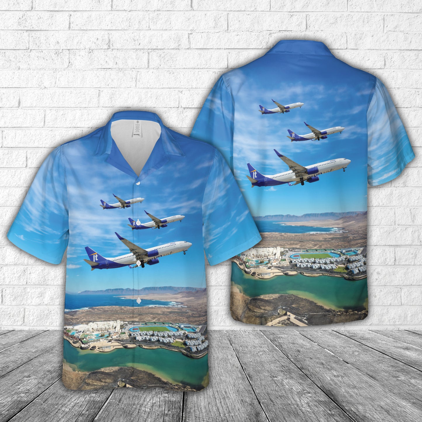 Jettime Air Boeing 737-8U3 Hawaiian Shirt