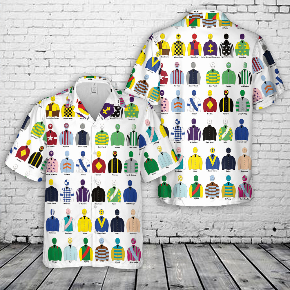 Jockey silks Horse racing Hawaiian Shirt