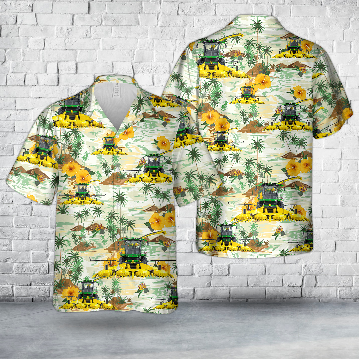 JD 8300 Self-Propelled Forage Harvester Hawaiian Shirt
