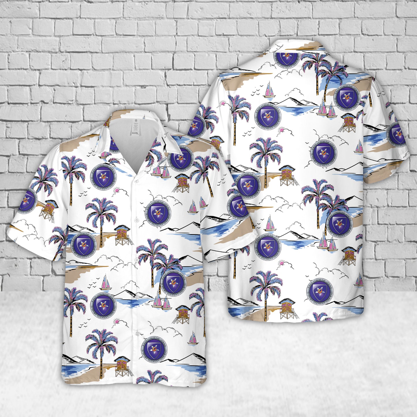 Joint Communications Support Element (Airborne) (JCSE) Hawaiian Shirt