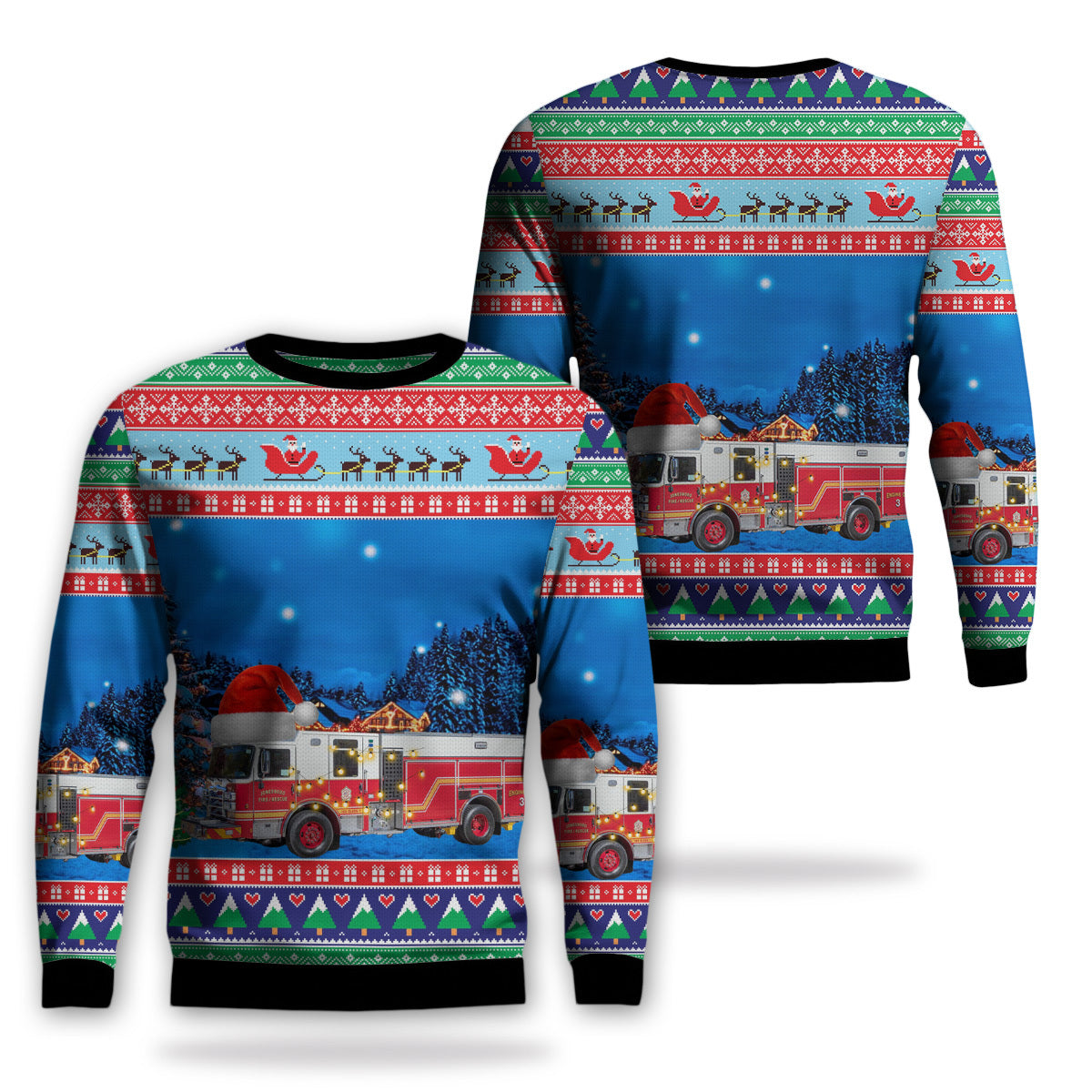 Jonesboro, Arkansas, Jonesboro Fire Department Christmas AOP Sweater